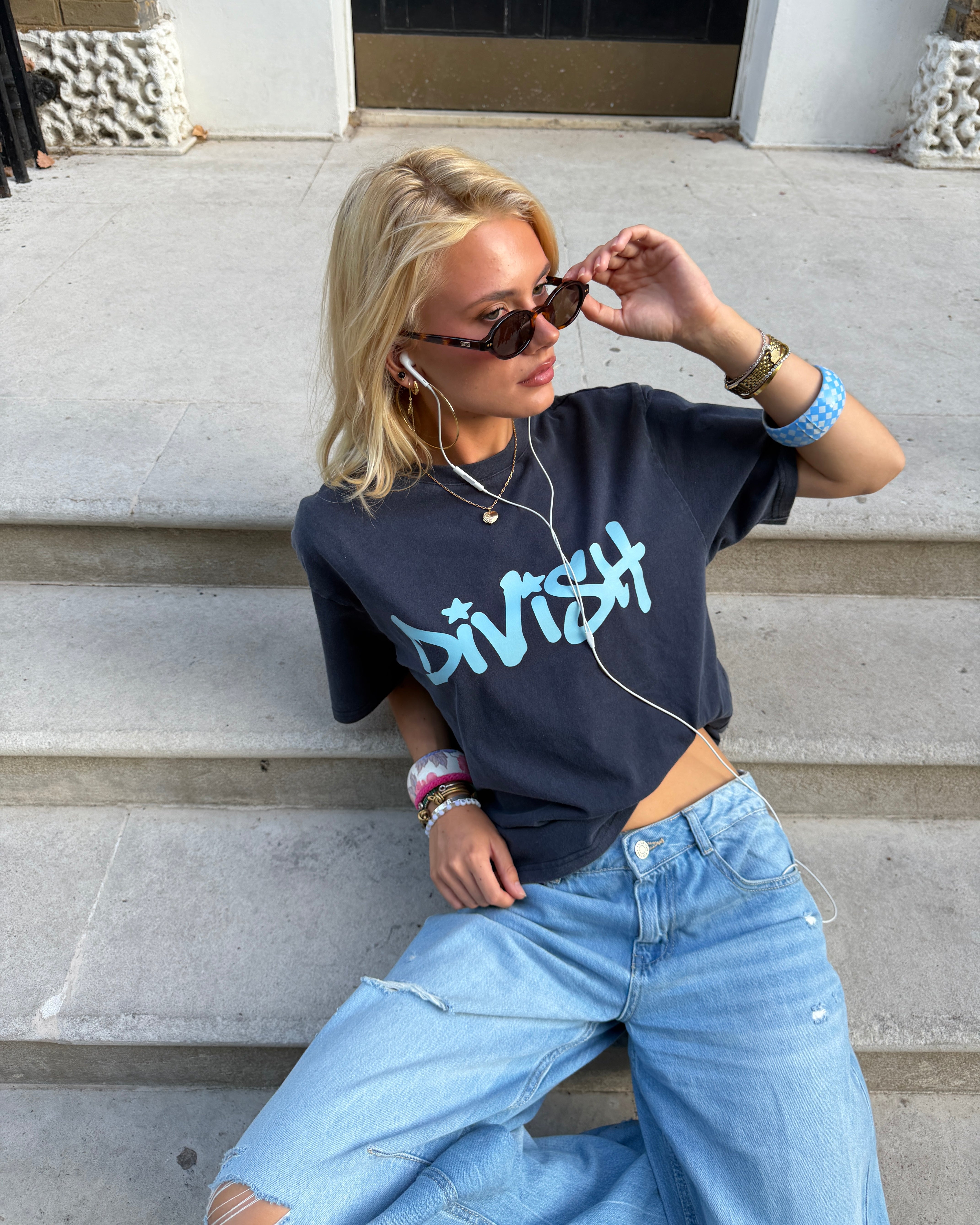 DUA TEE KORTÆRMET - NAVY