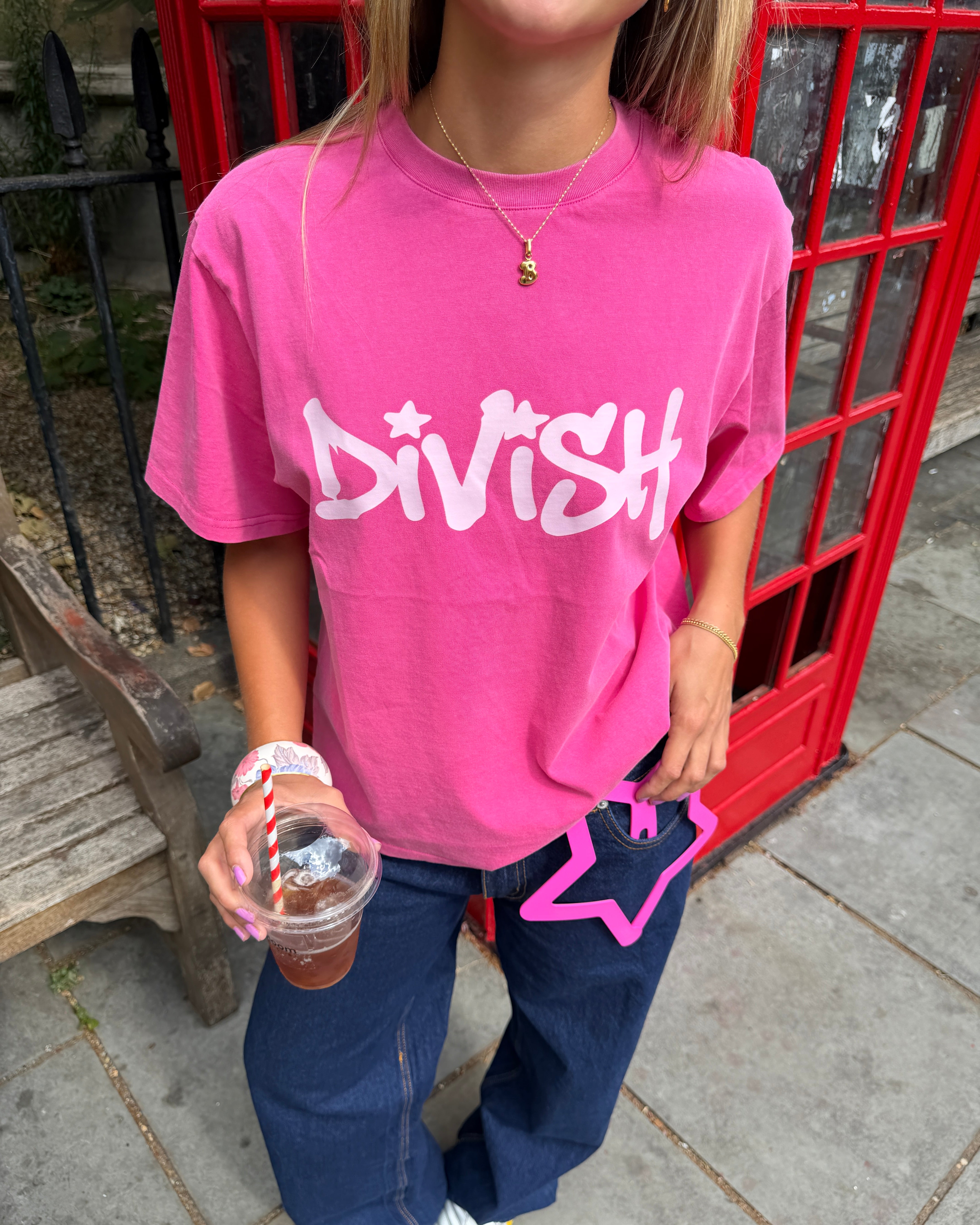 DUA TEE KORTÆRMET - PINK