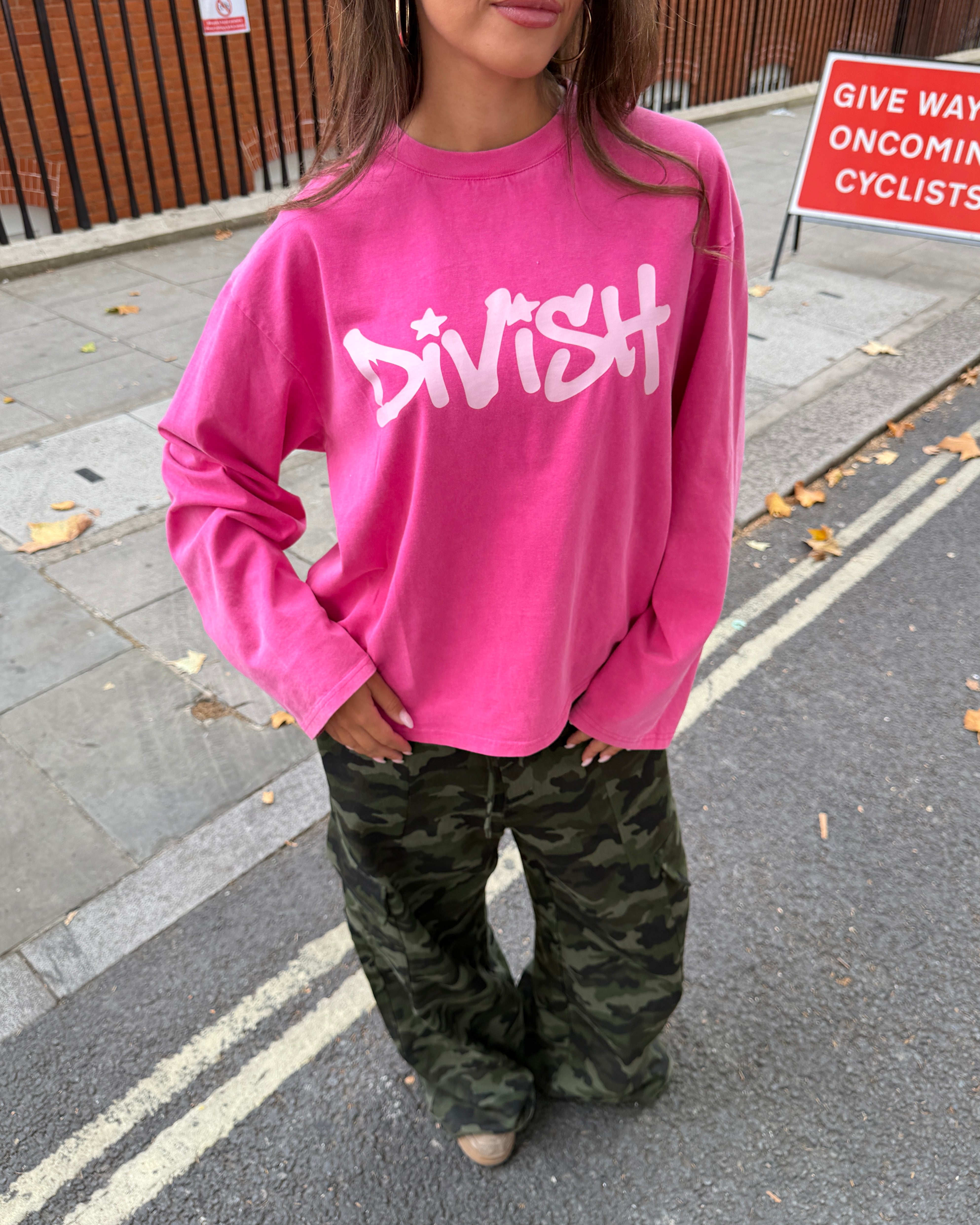 DUA TEE LANGÆRMET - PINK