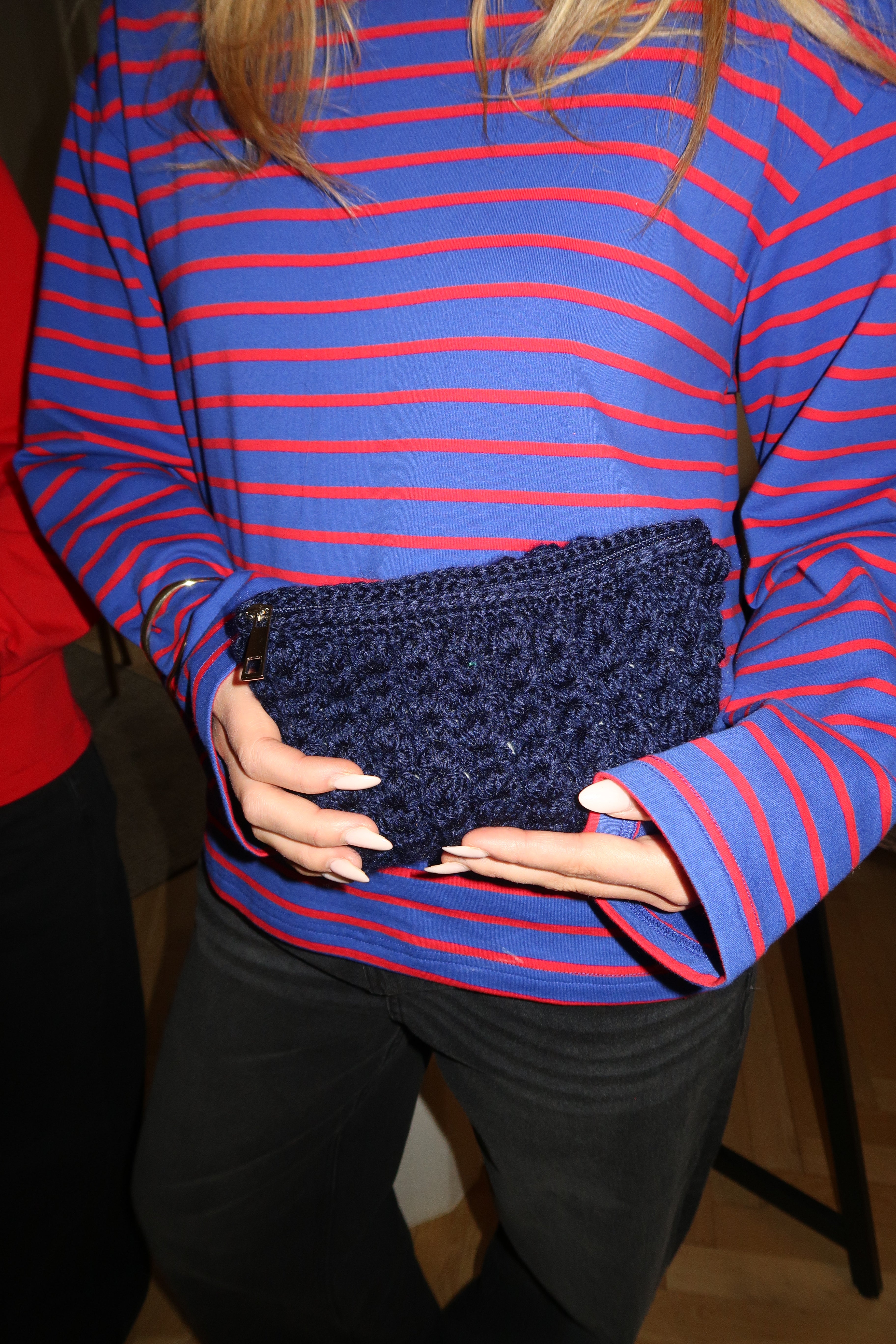 CROCHET CLUTCH - NAVY