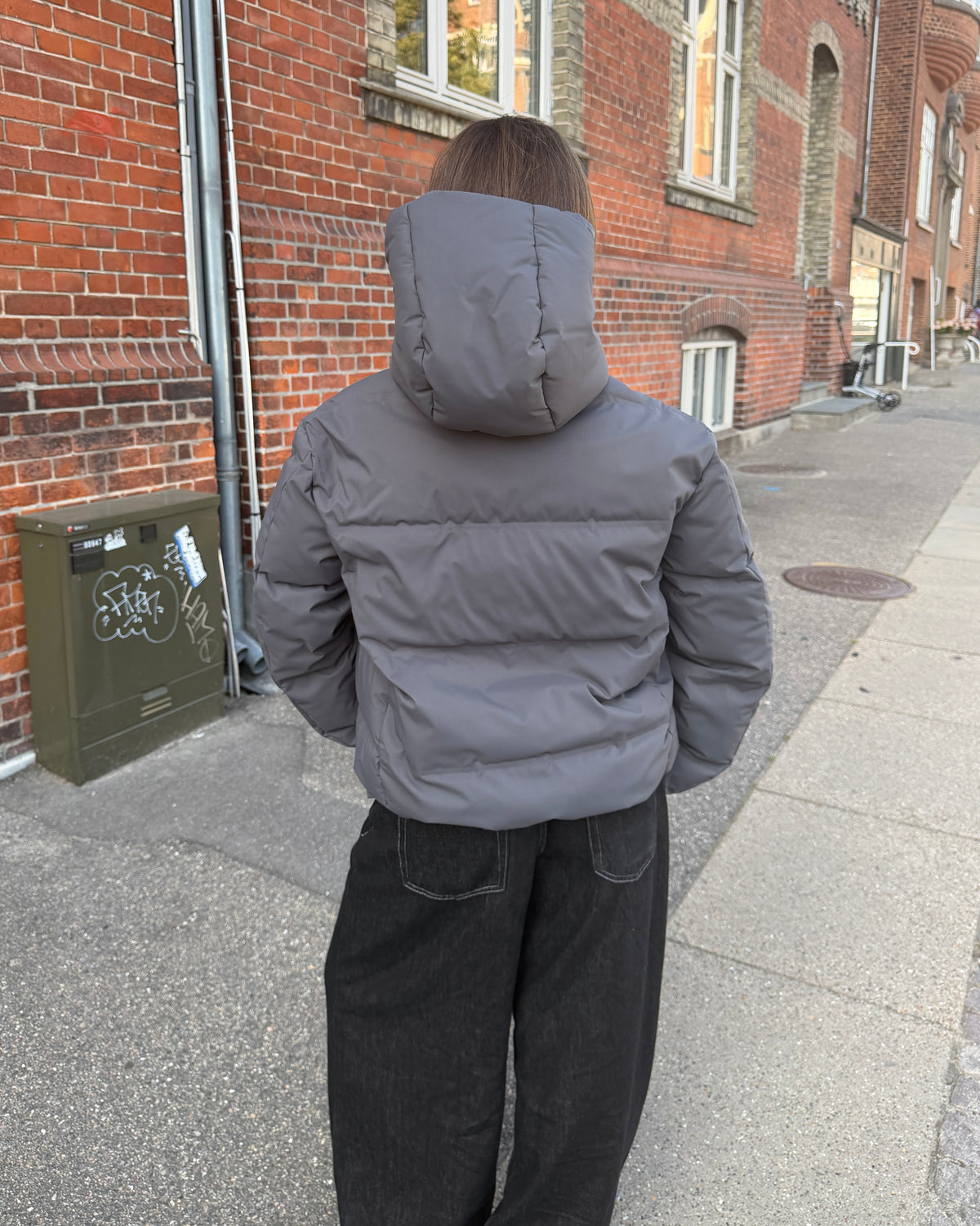 ALMA DOWN JACKET i dark grey – billede 4