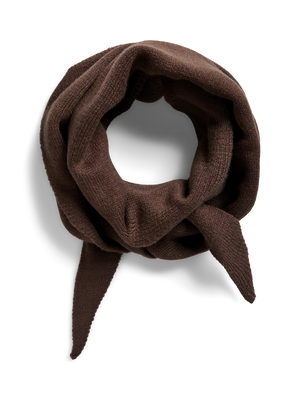 KOMMA TRIANGLE SCARF - HOT FUDGE