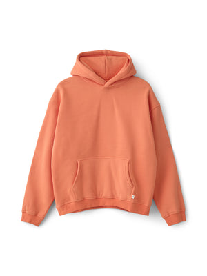 OVERSIZED HOODIE - CORAL ORANGE