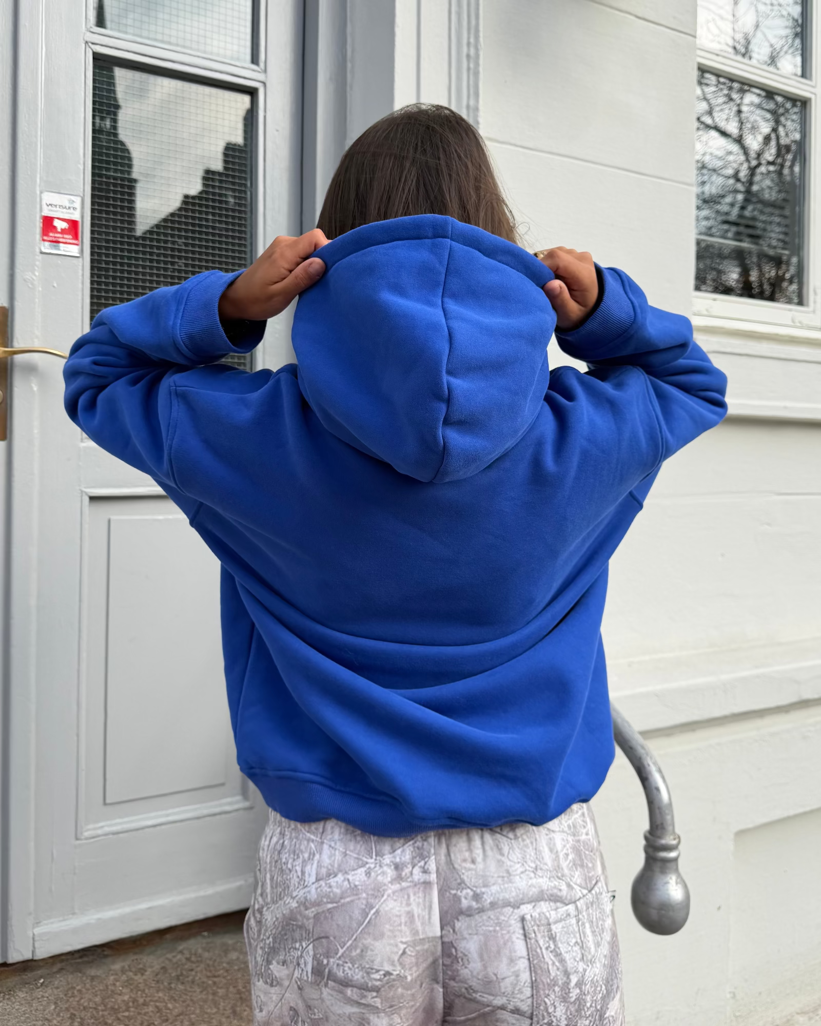 Oversize-Hoodie – Königsblau