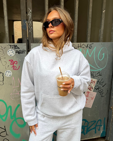 OVERSIZED HOODIE - LIGHT GREY