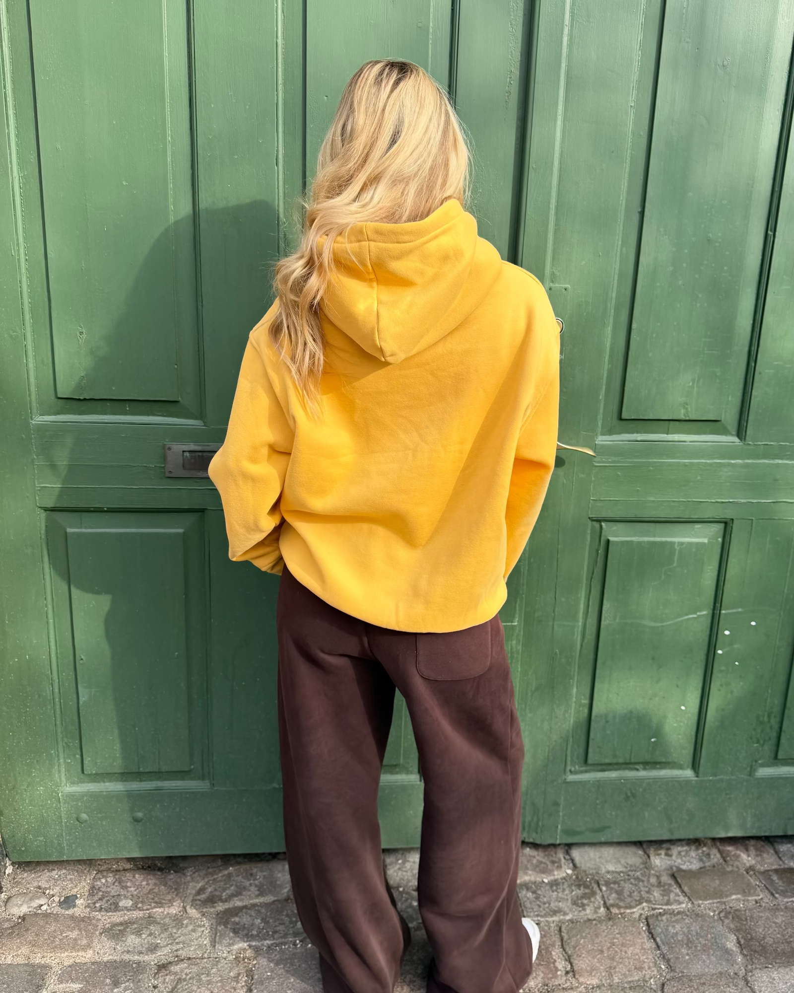 ÜBERGRÖSSERTER HOODIE - GELB