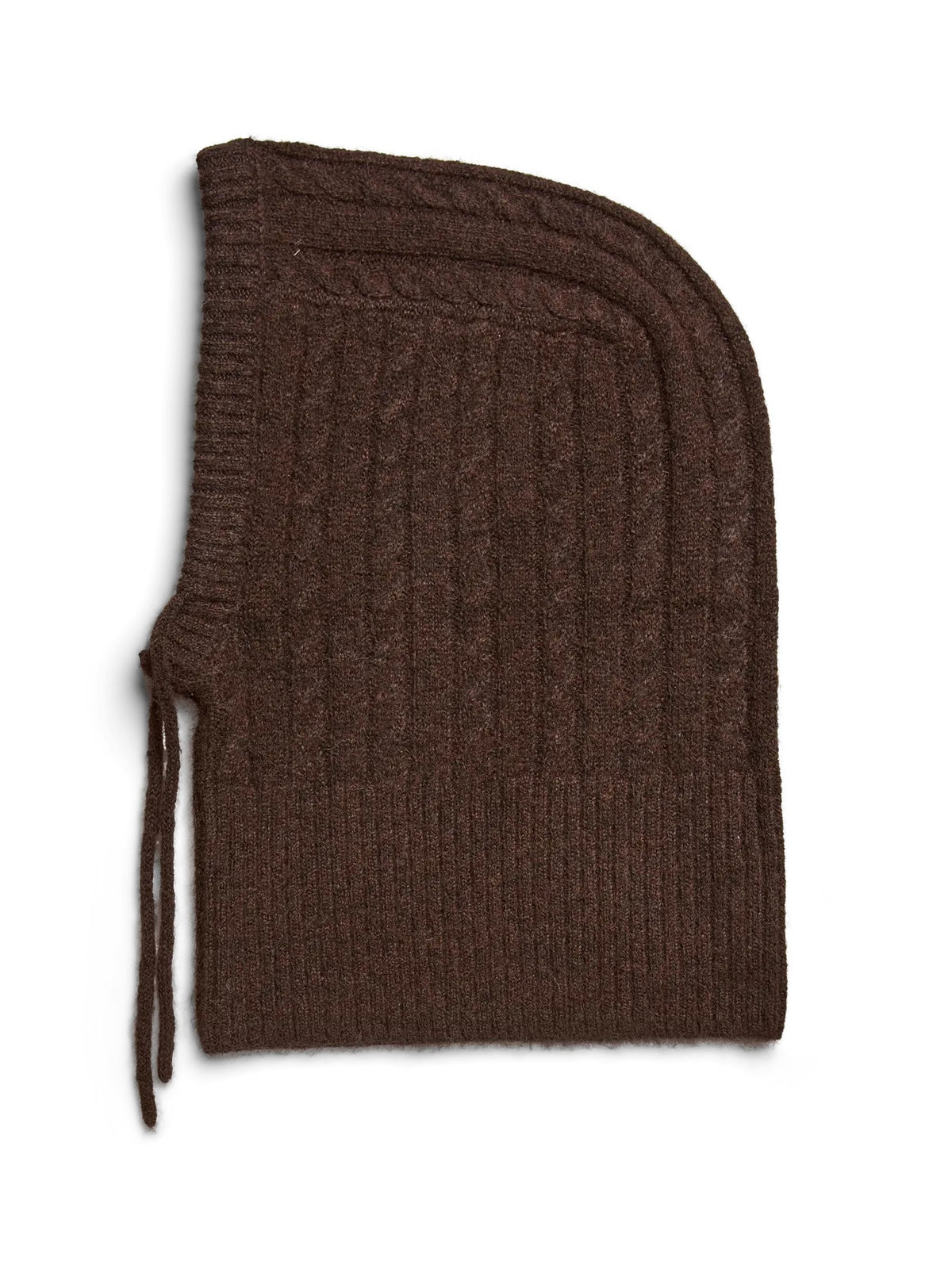 NAMBI CABLE BALACLAVA - HOT FUDGE
