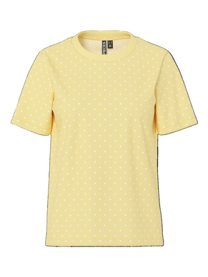 RIA DOT TEE - PALE BANANA/WHITE DOT