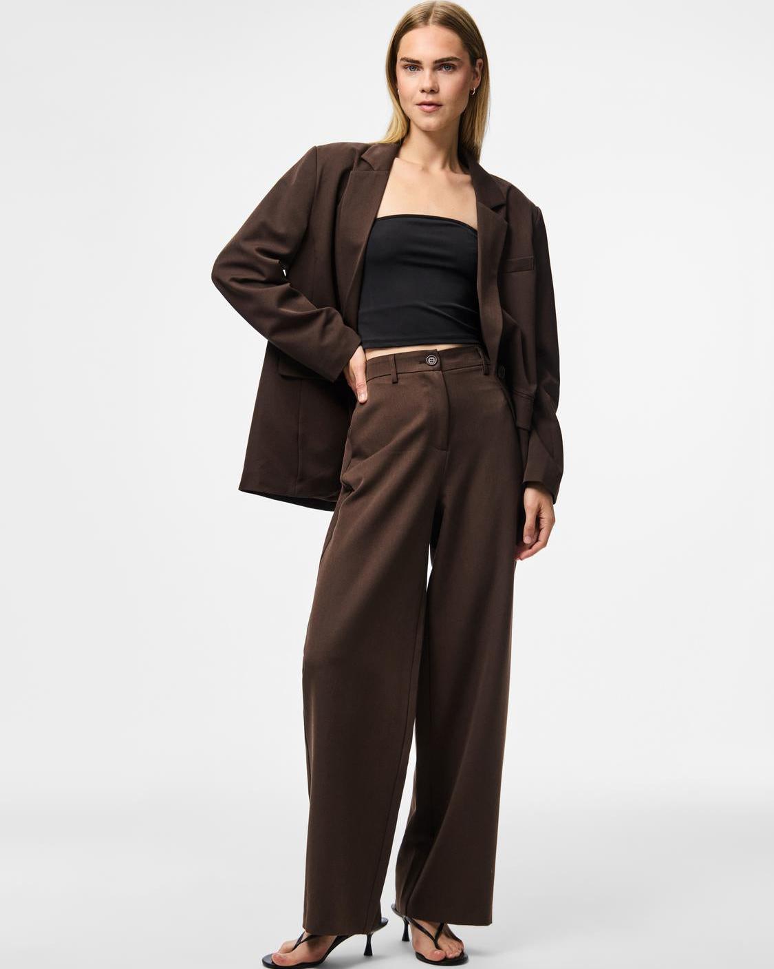 KAMIL LOOSE BLAZER - HOT FUDGE