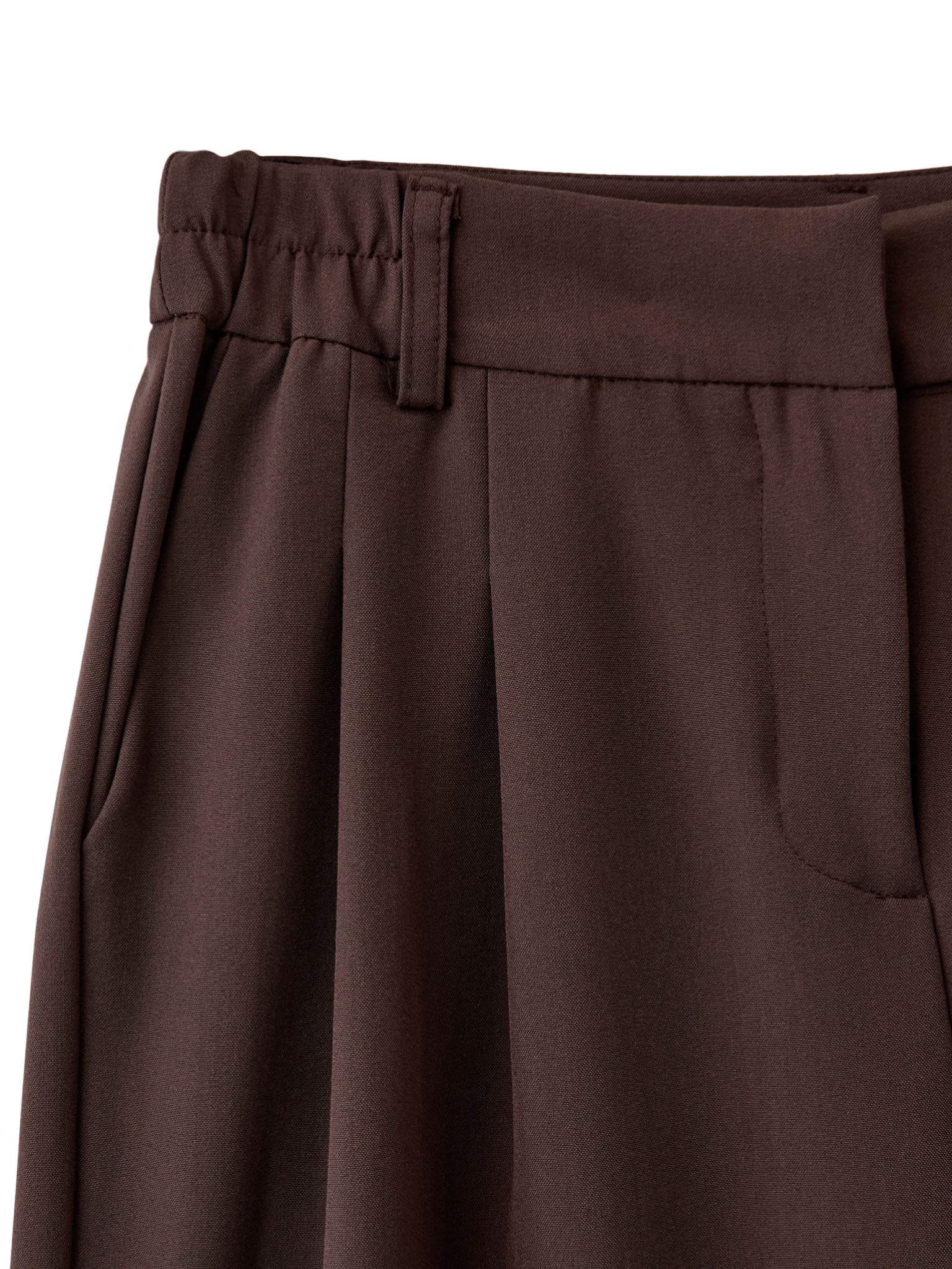 AIA BAGGY SUIT PANT - BROWN - Dinvintageshop