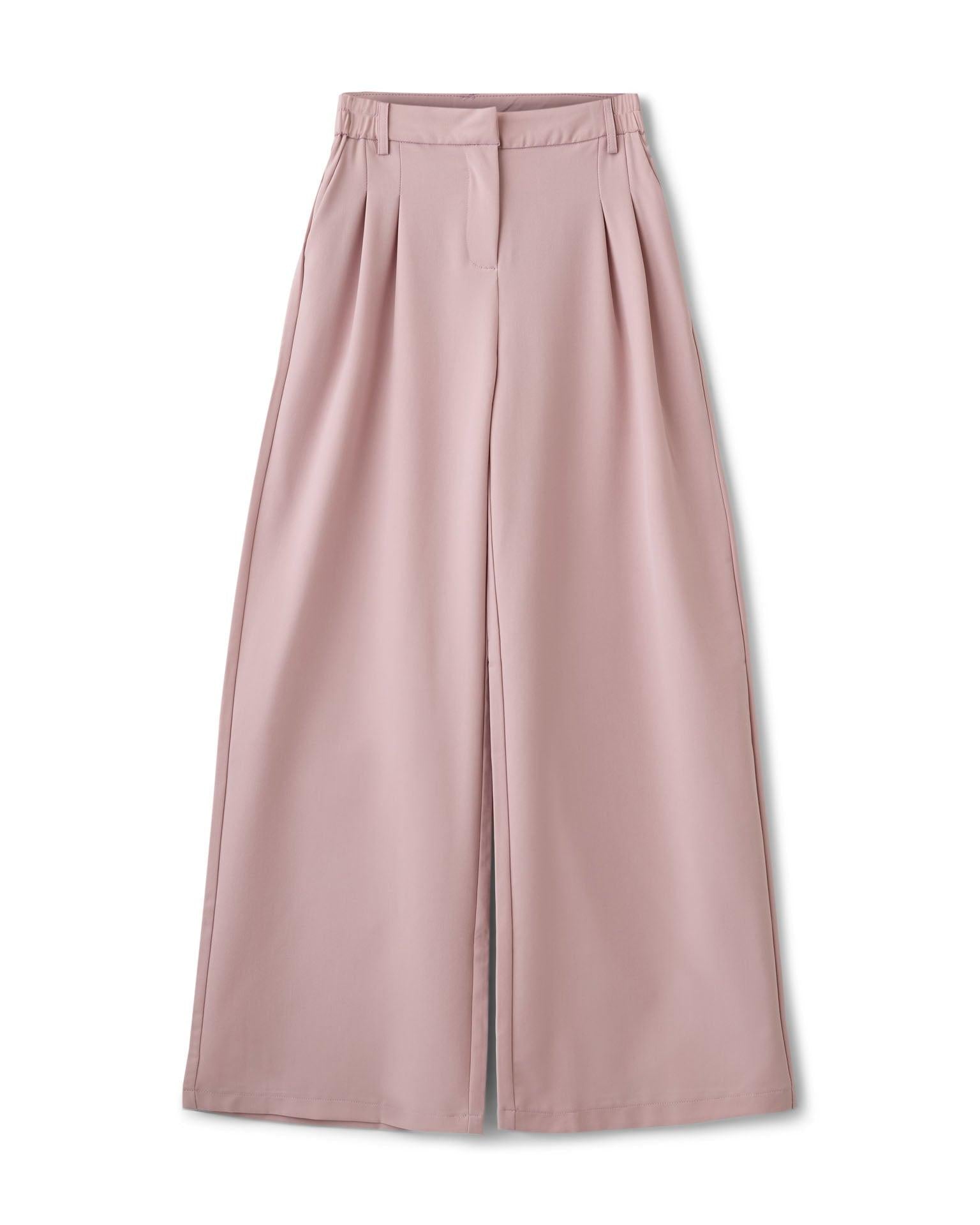 AIA BAGGY SUIT PANT - LIGHT PINK - Dinvintageshop