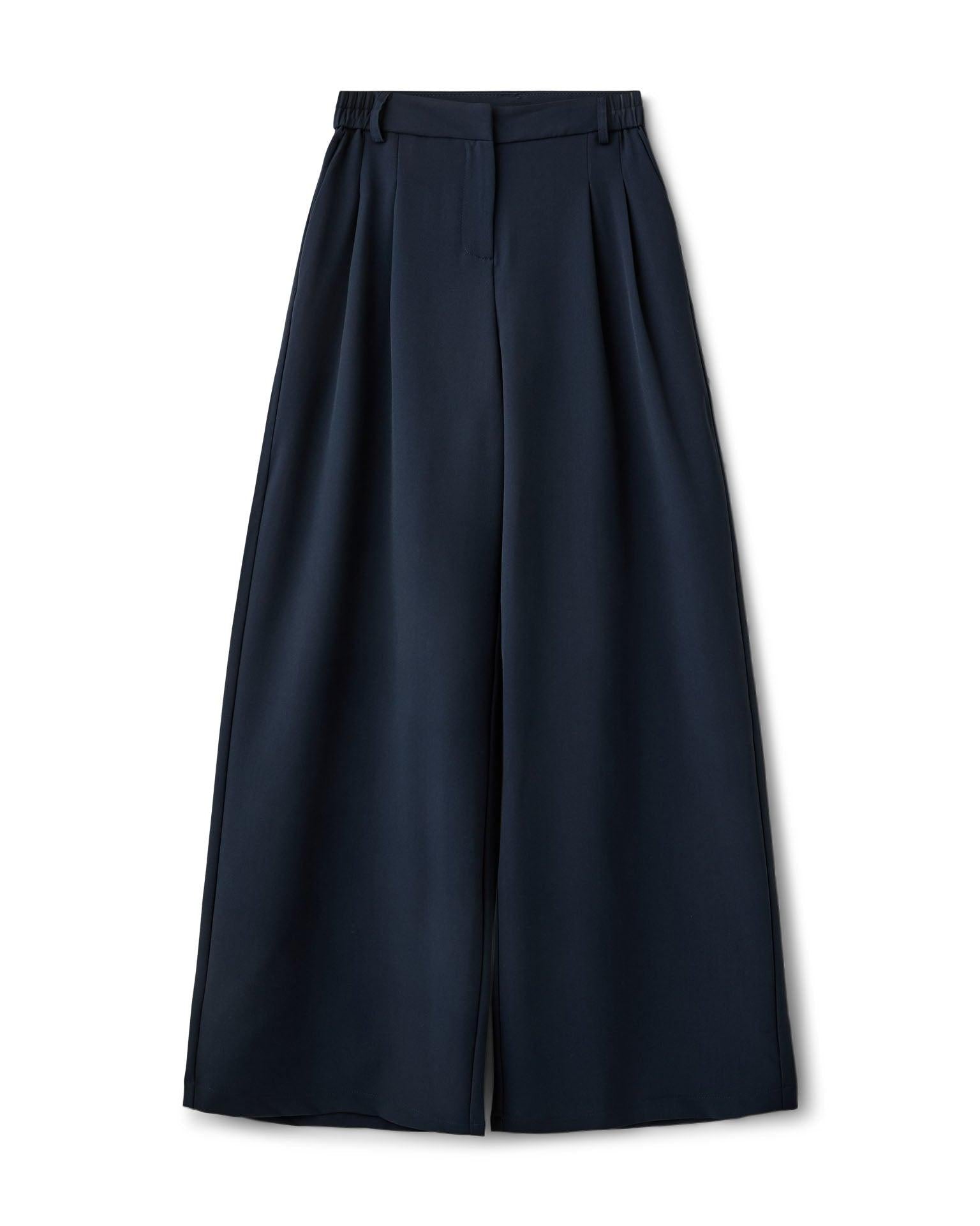 AIA BAGGY SUIT PANT - NAVY - Dinvintageshop
