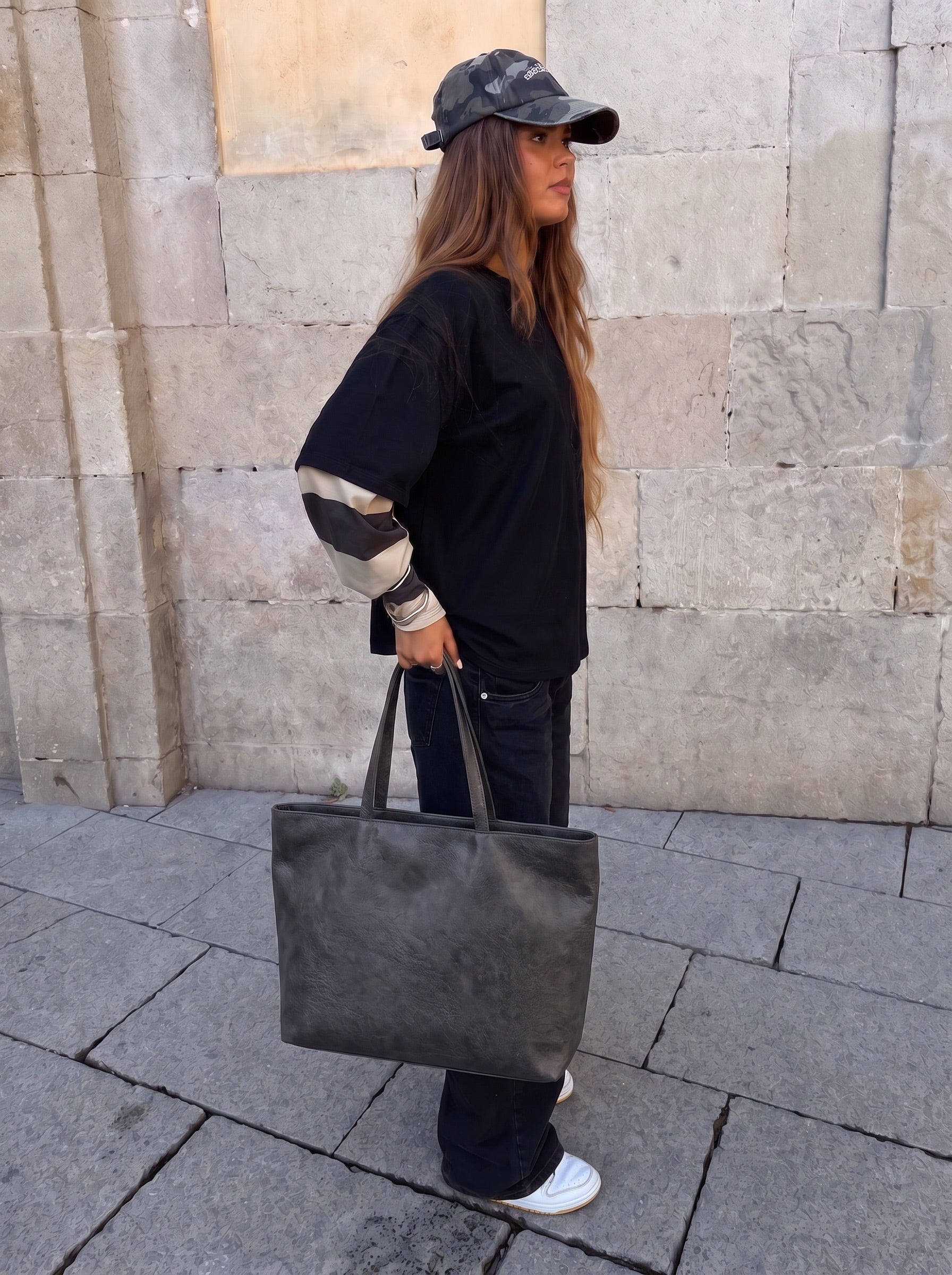 AMY BAG - DARK GREY - Dinvintageshop