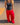 ANNA SWEATPANTS - RED - Dinvintageshop