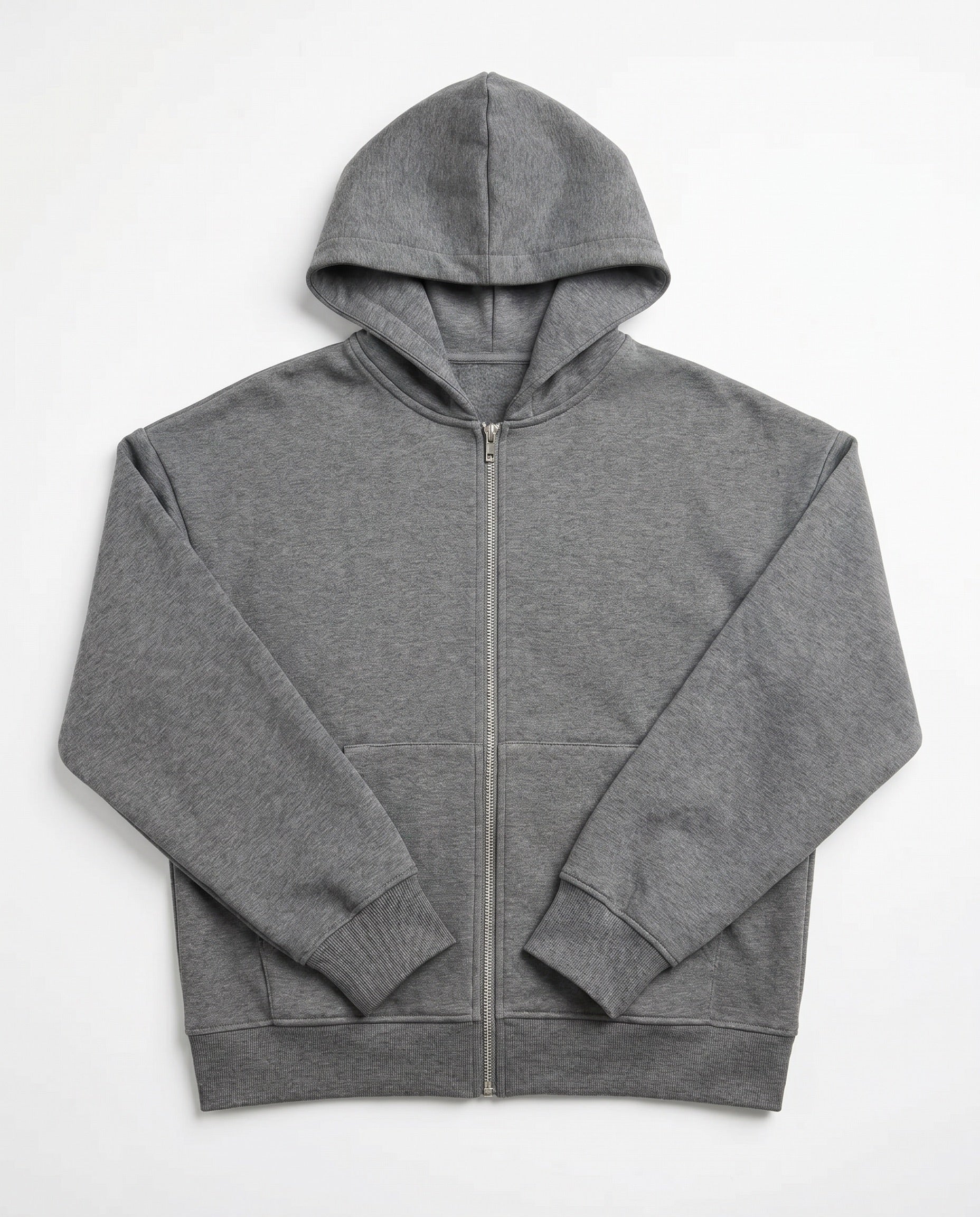 ASH SCUBA ZIP HOODIE - DARK GREY - Dinvintageshop