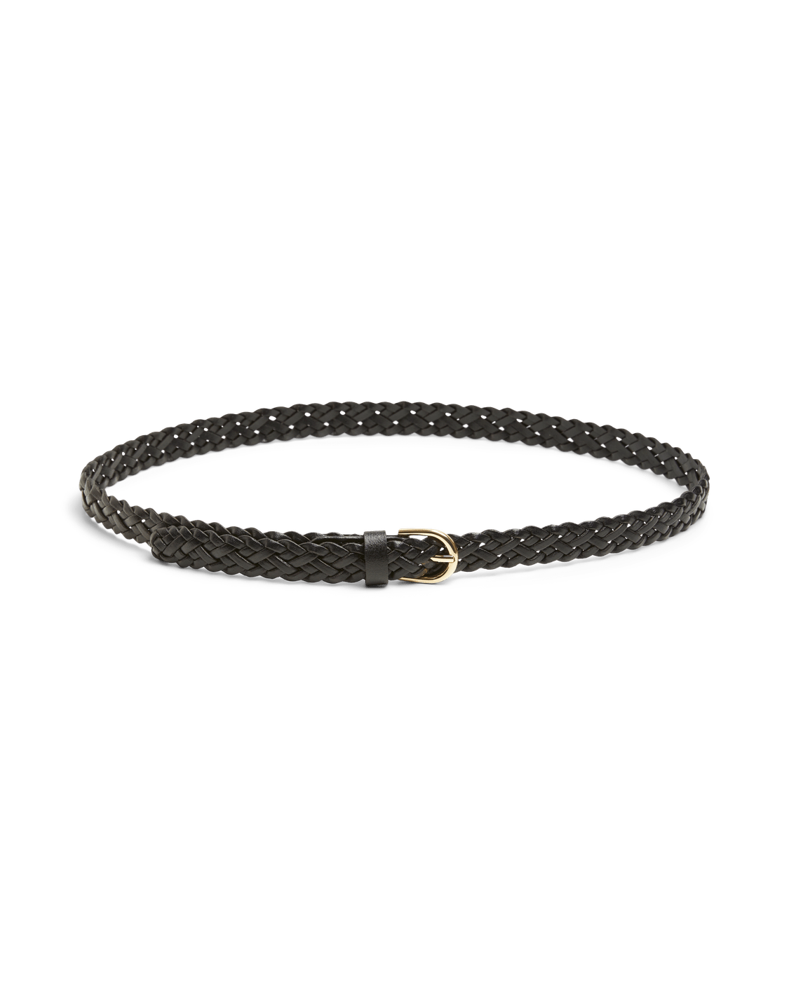 AVERY BRAIDED BELT - BLACK - Dinvintageshop