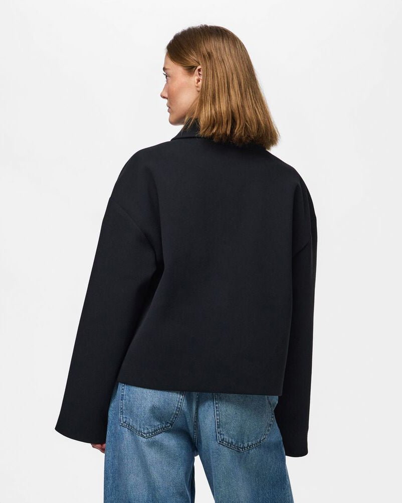AYA JAKKE - SORT - Dinvintageshop