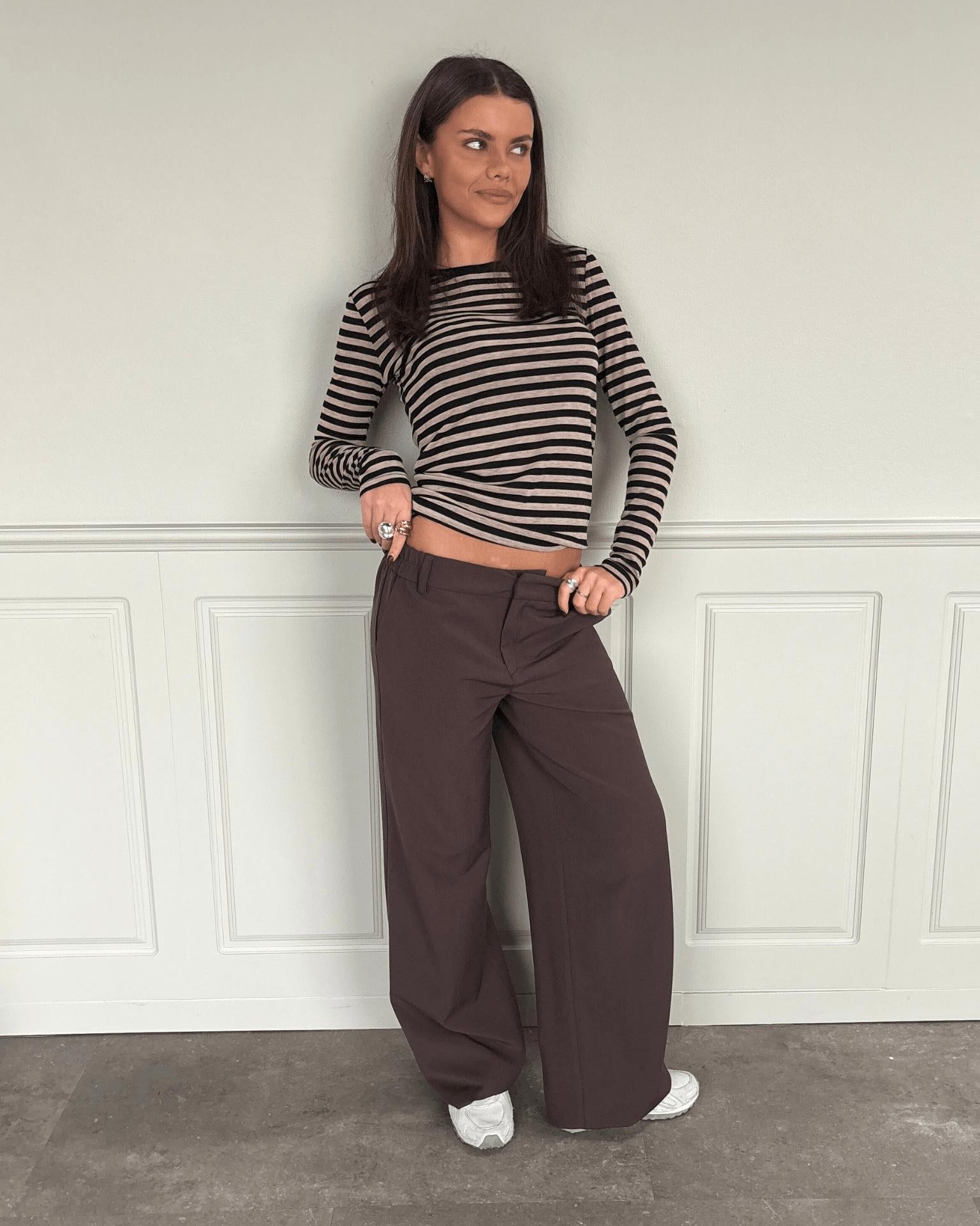 BELLA SUIT PANT (NEW) - BROWN