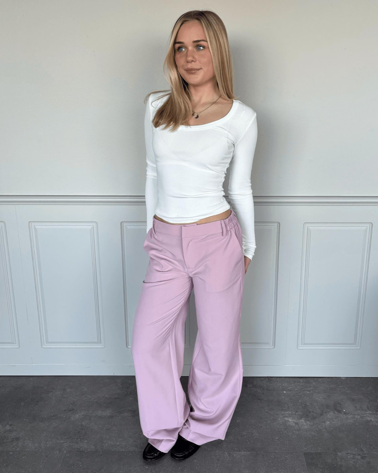 BELLA SUIT PANT (NEW) - LIGHT PINK