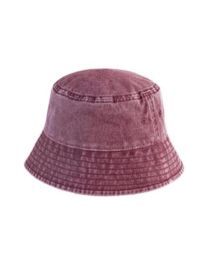 BUCKET HAT - VINTAGE RED - Dinvintageshop