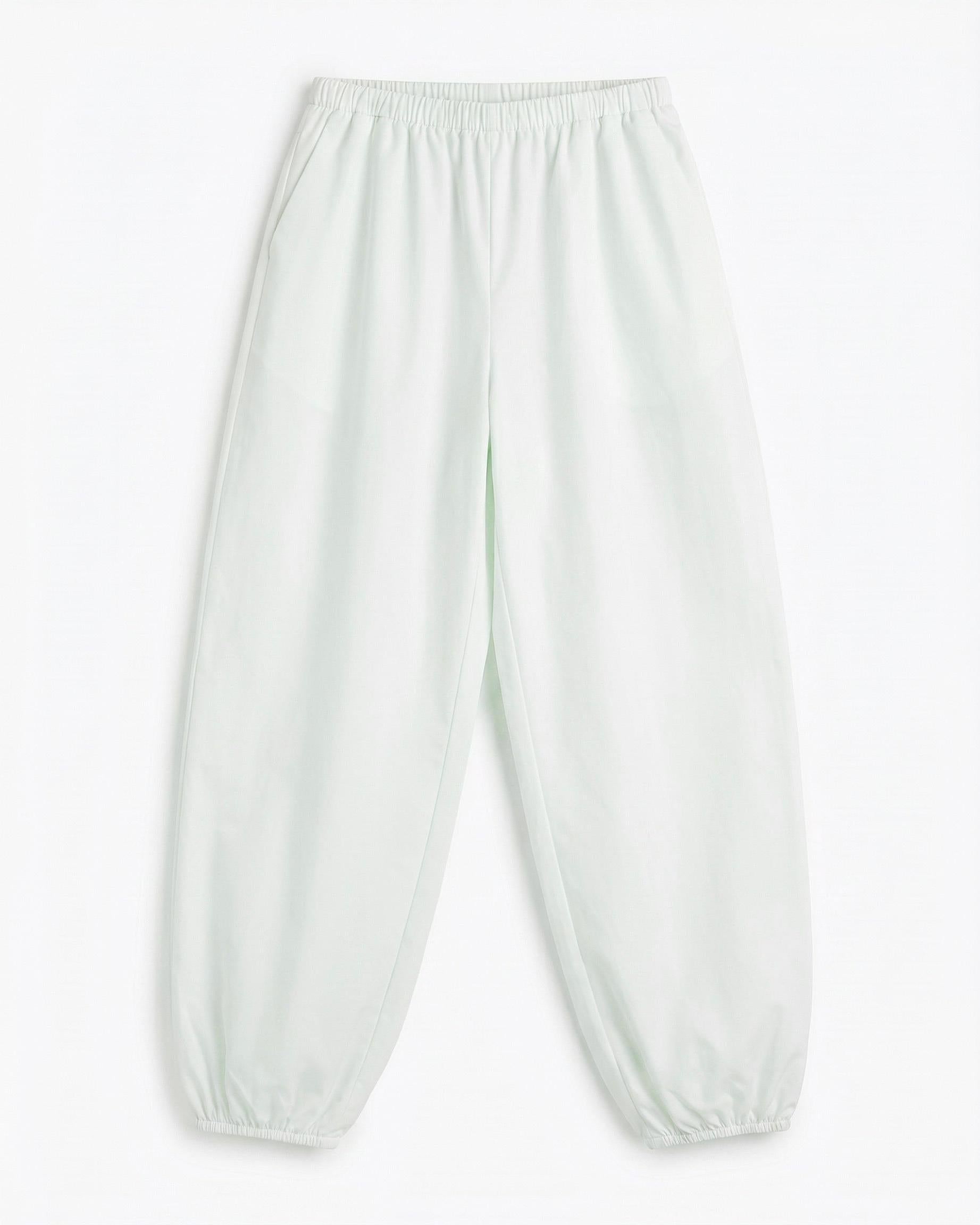 CARO BALLOON PANTS - MINTY WHITE