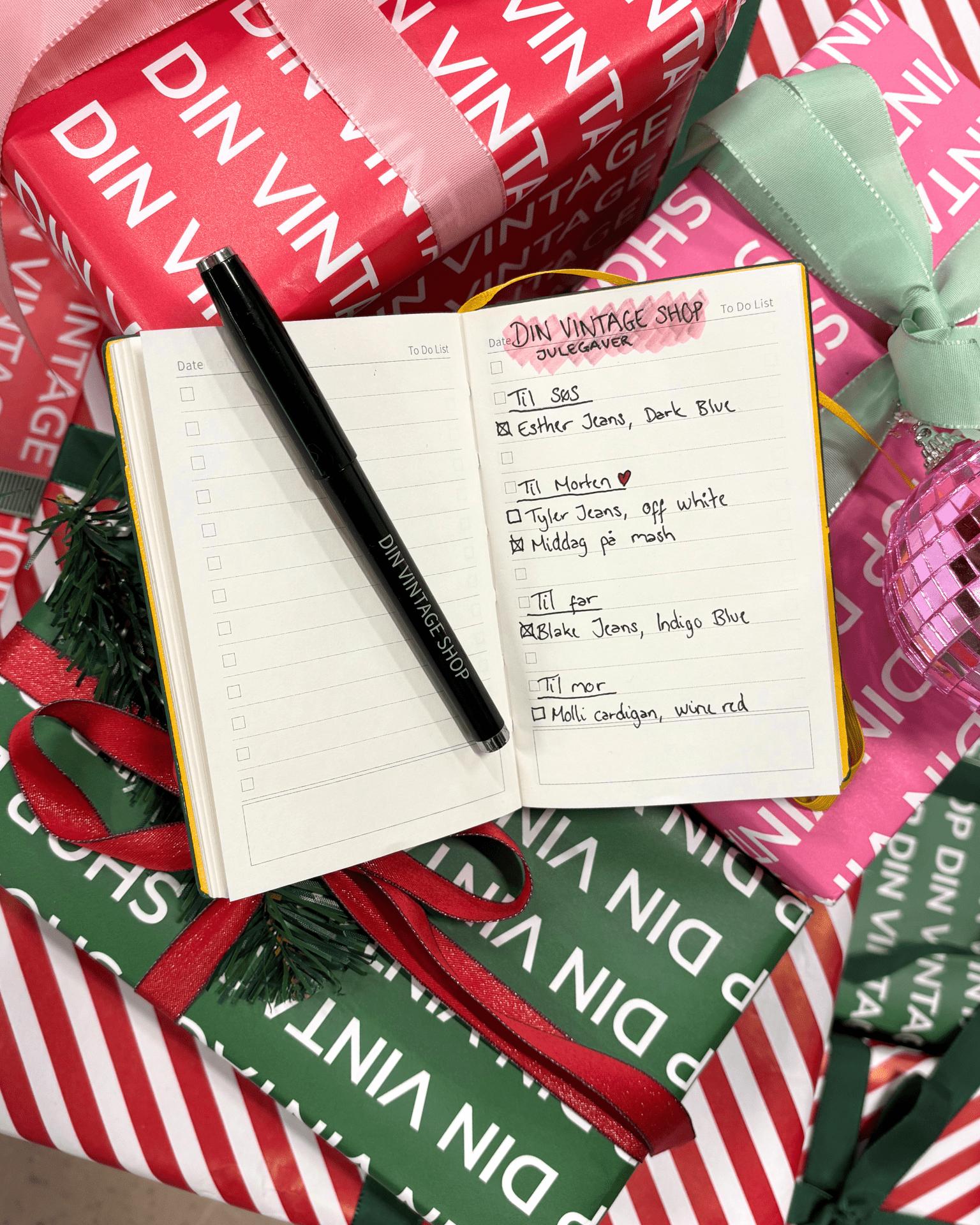 DINVINTAGESHOP PLANNER + PEN - PINK