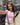 DISCO KUGLE (pink), BABY TEE - LYSERØD - Dinvintageshop