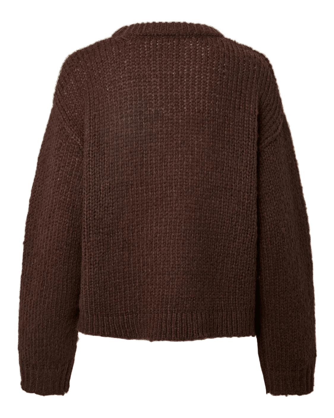 DORTHEA CHUNKY KNIT - HOT FUDGE MELANGE