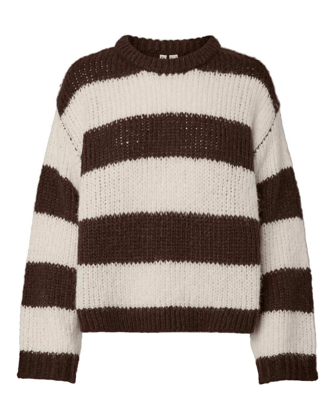 DORTHEA CHUNKY KNIT - HOT FUDGE/COCONUT MILK