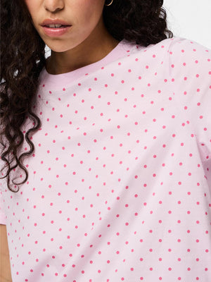 RIA DOT TEE - PINK TULLE/HOT PINK DOT