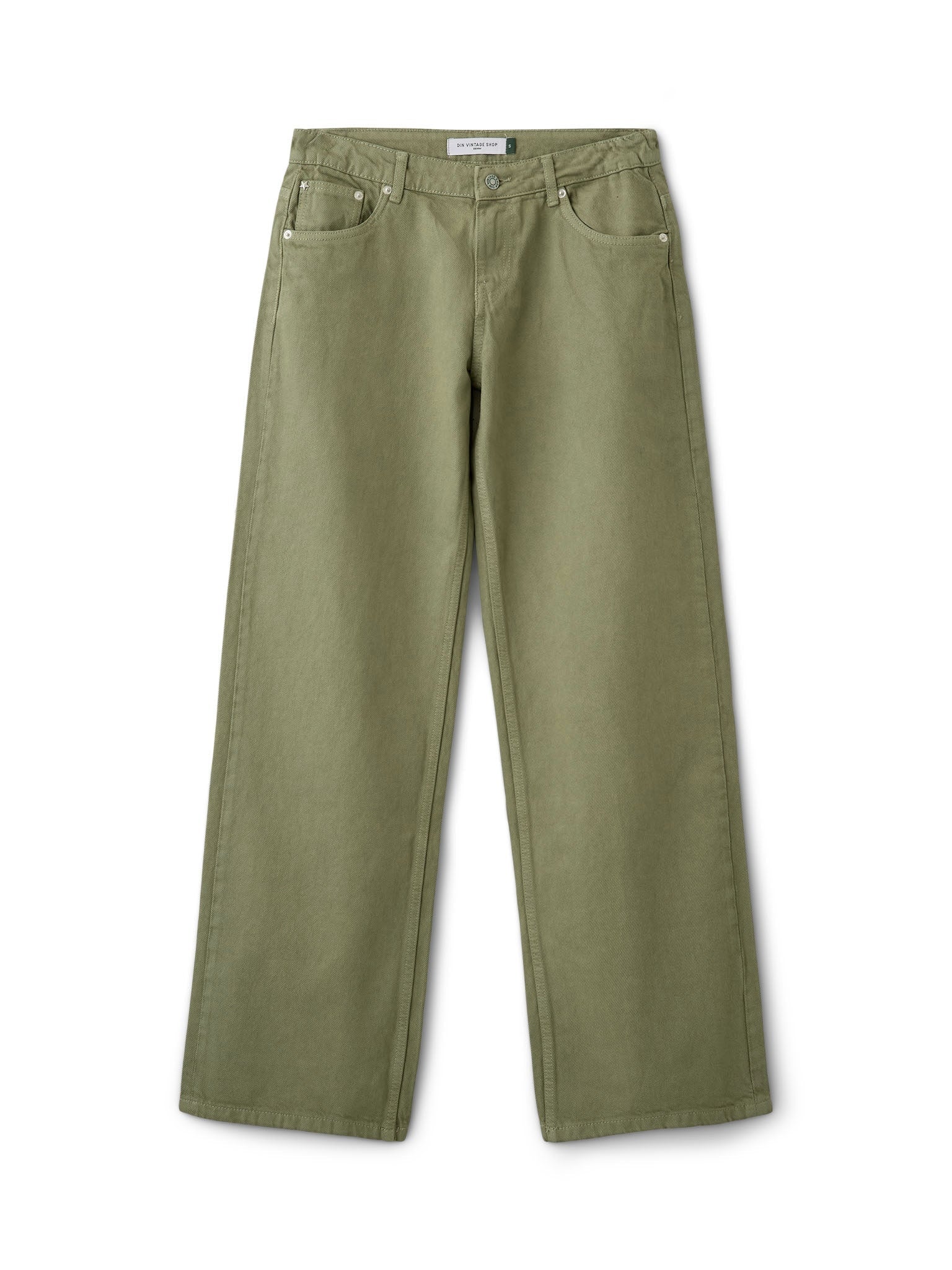 ESTHER JEANS - GREEN - Dinvintageshop