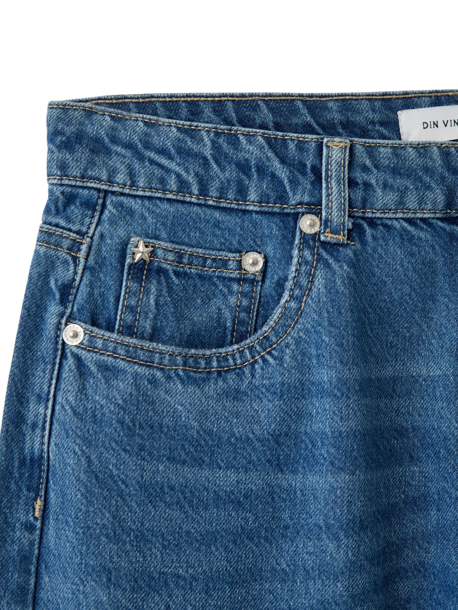 ESTHER JEANS - MID BLUE - Dinvintageshop