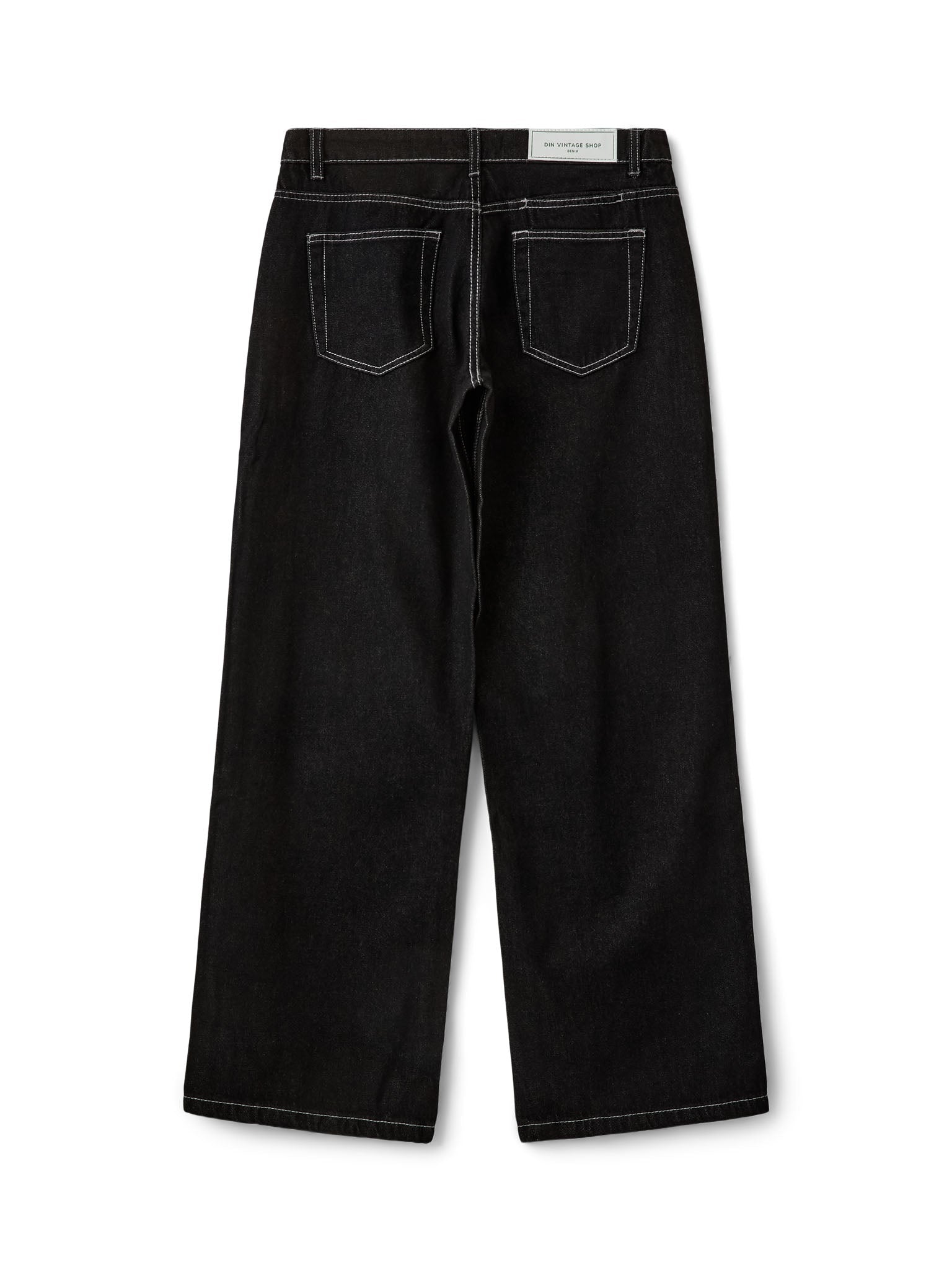 ESTHER JEANS - RAW BLACK - Dinvintageshop