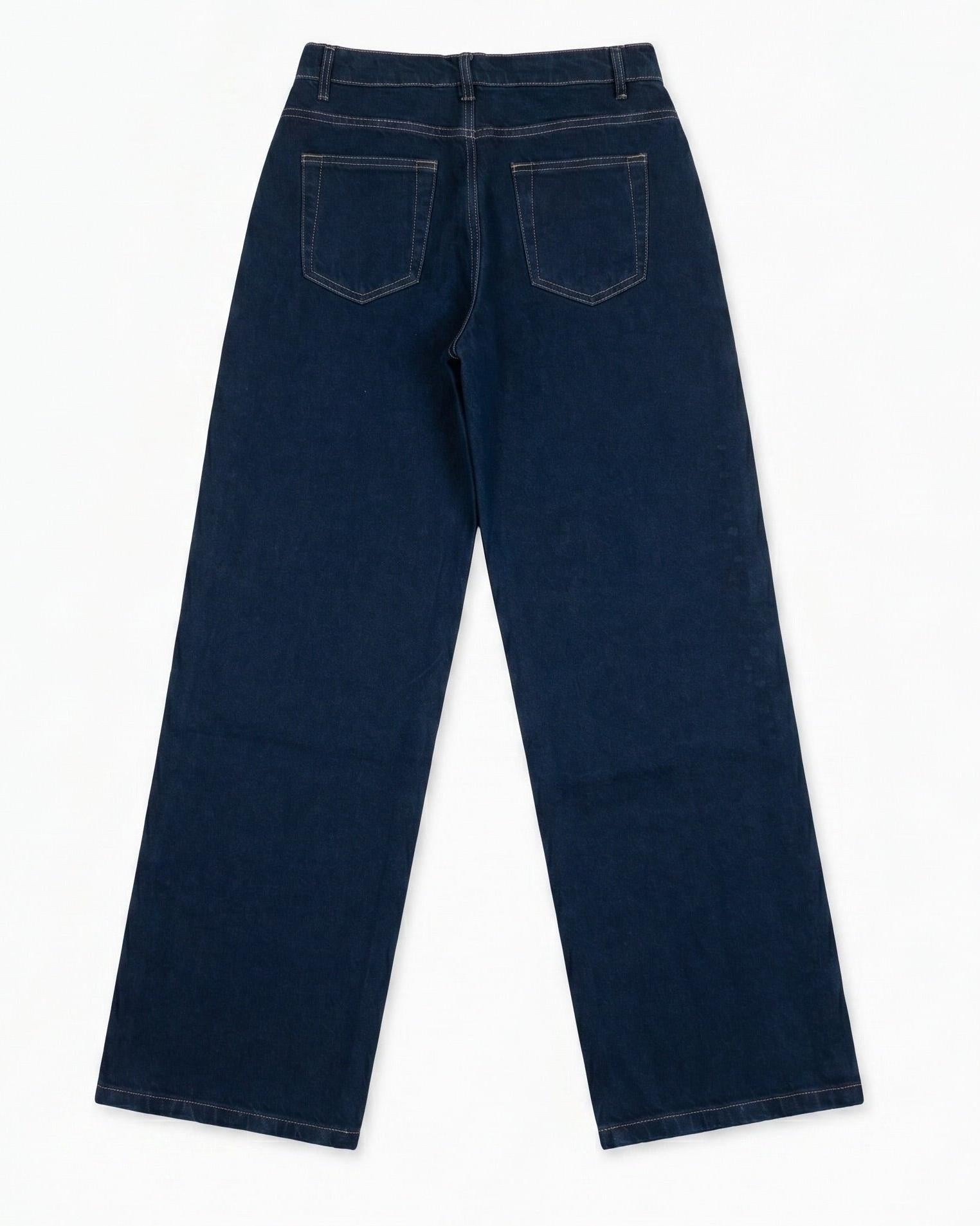 ESTHER STUD JEANS - DARK BLUE