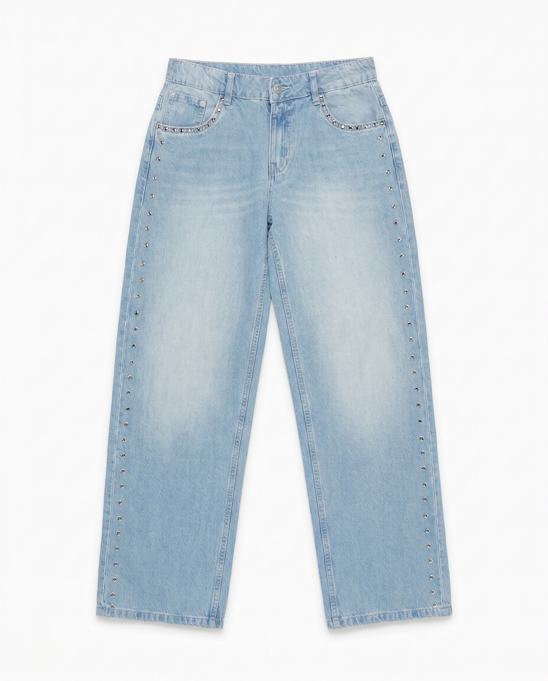 ESTHER STUD JEANS - LIGHT BLUE - Dinvintageshop