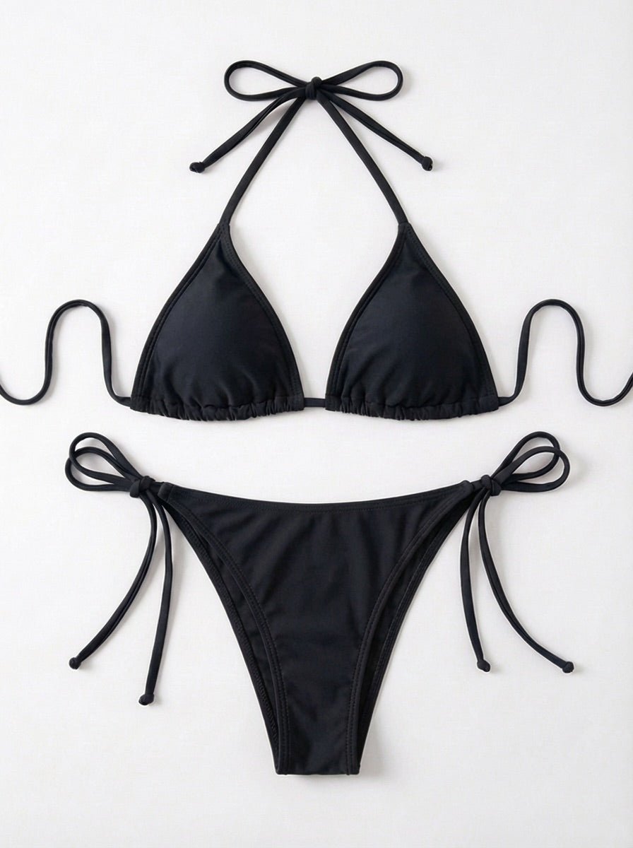 FILIPPA BIKINI SET - BLACK - Dinvintageshop