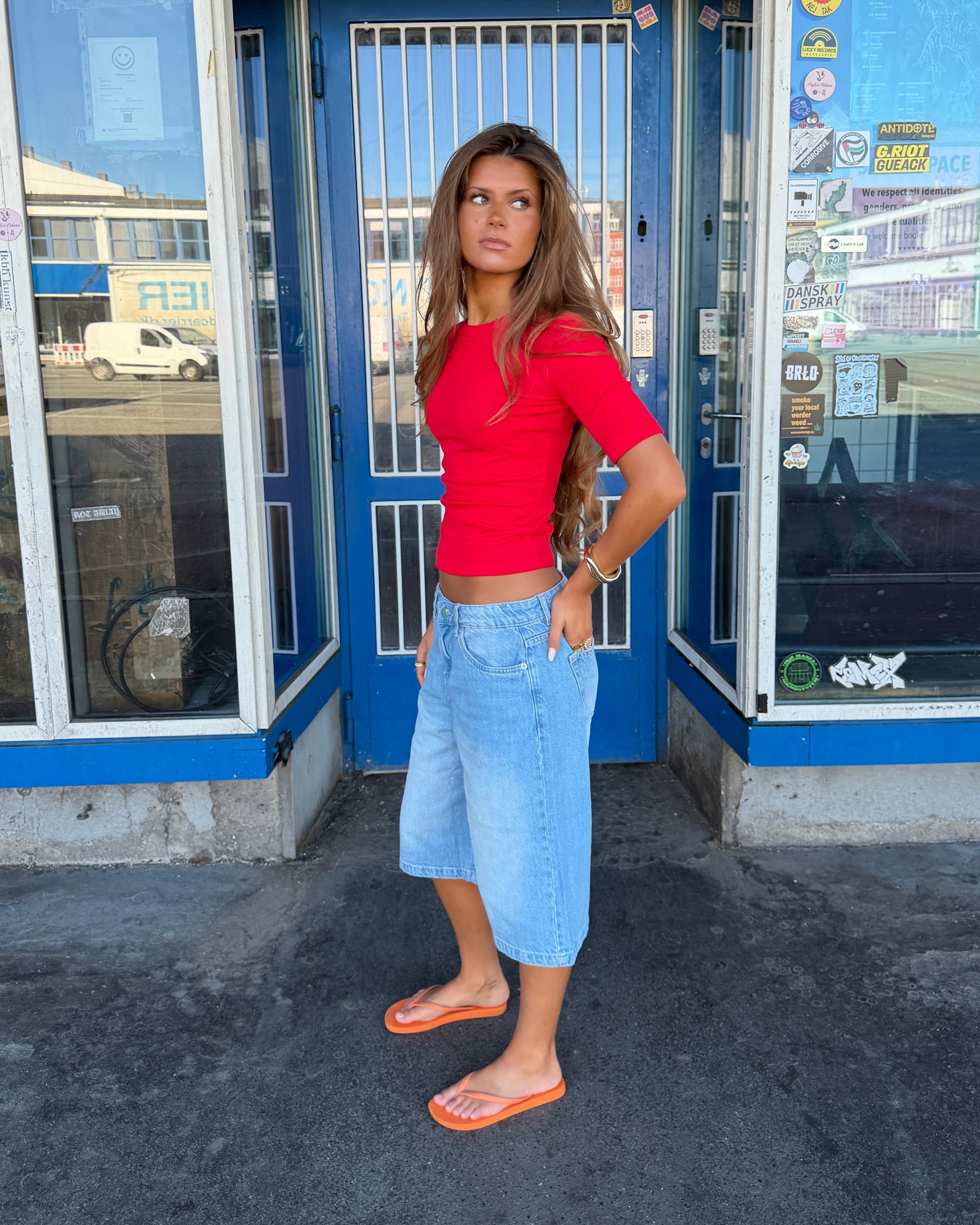 FRIDA JORTS - LIGHT BLUE