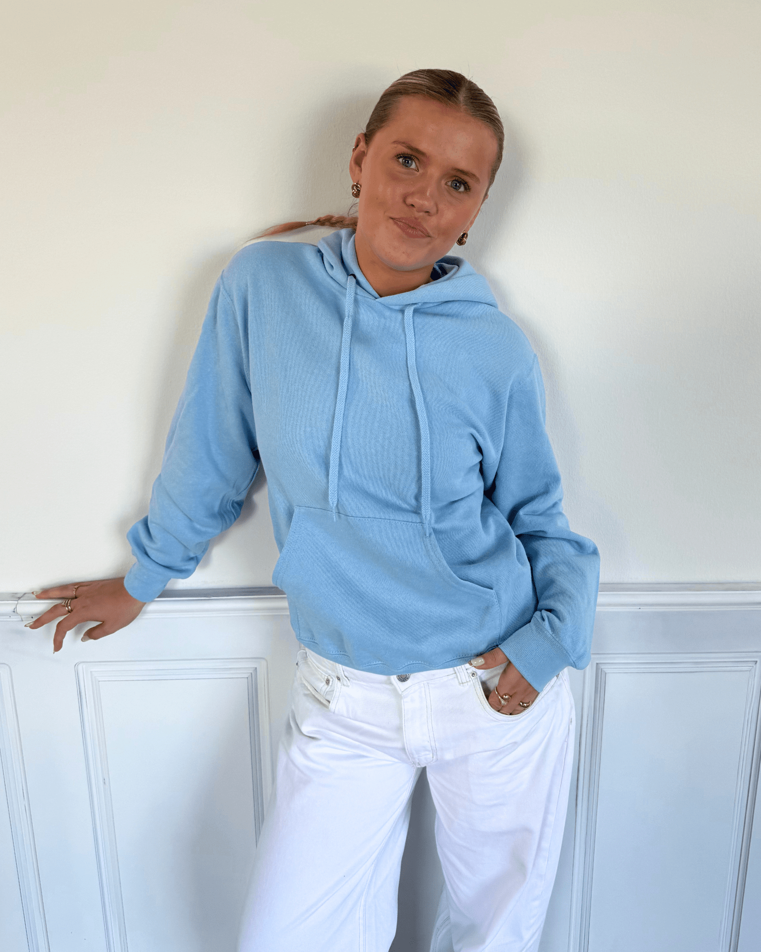 FRUIT HOODIE - LIGHT BLUE - Dinvintageshop