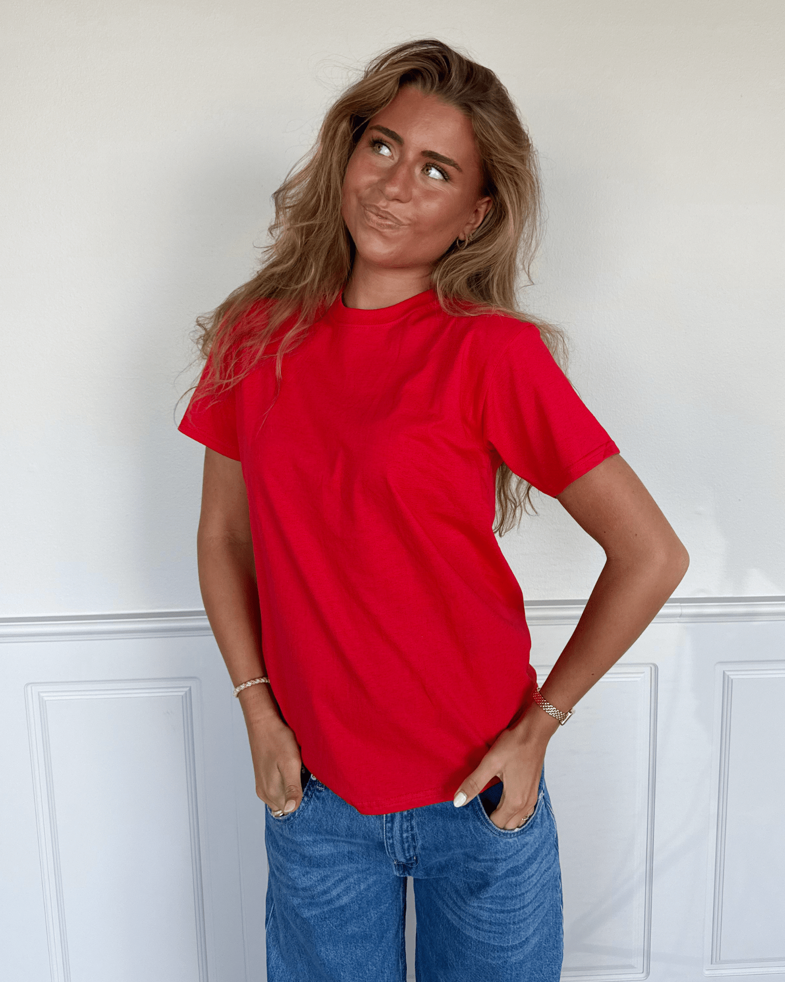 FRUIT T - SHIRT - RØD - Dinvintageshop