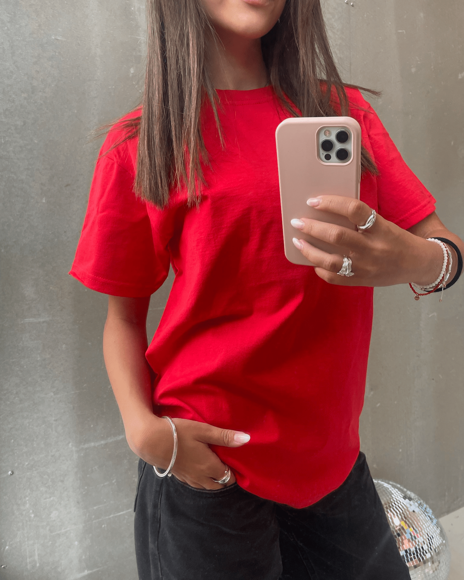FRUIT T - SHIRT - RØD - Dinvintageshop