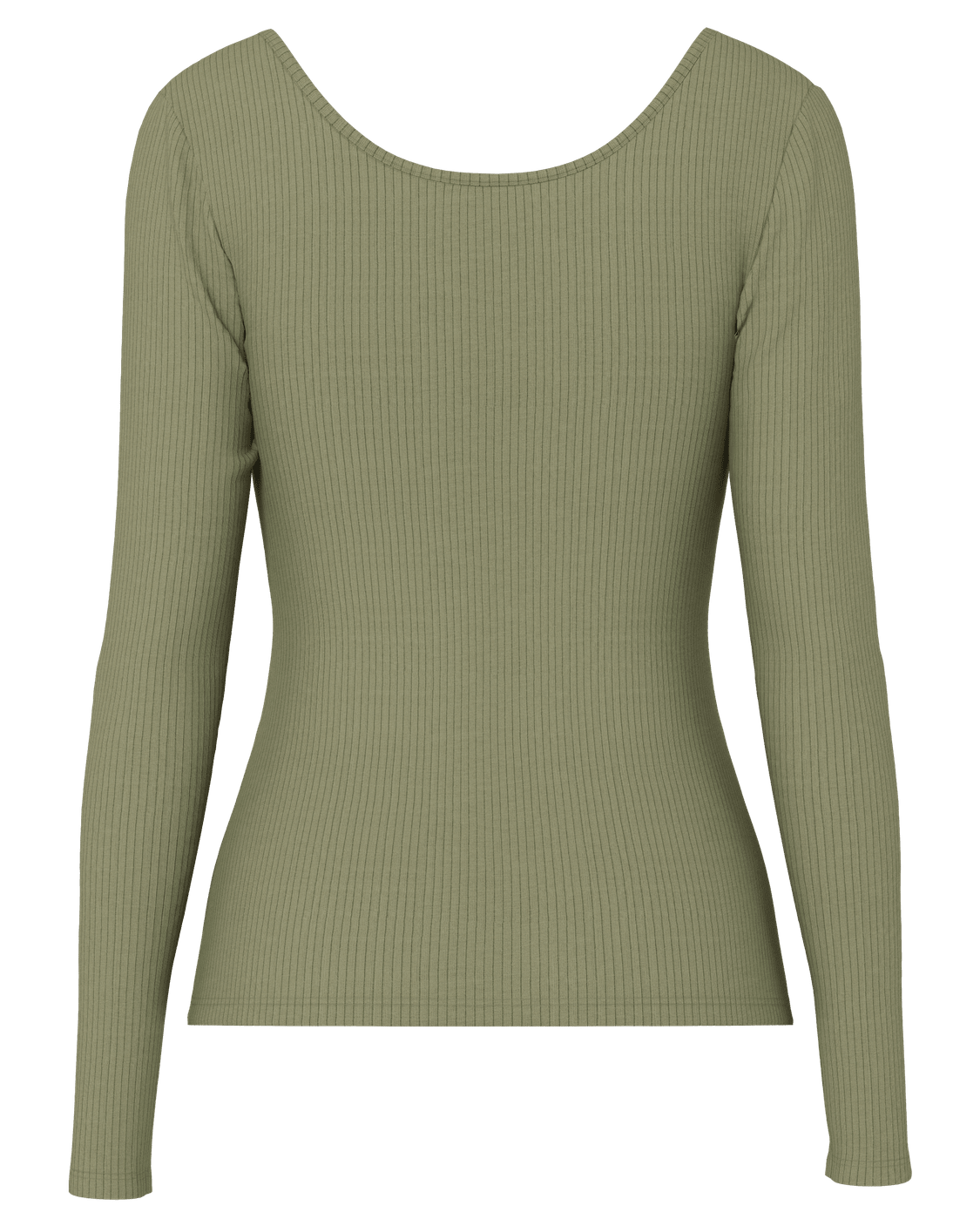 KITTE LANGÆRMET TOP - DEEP LICHEN GREEN