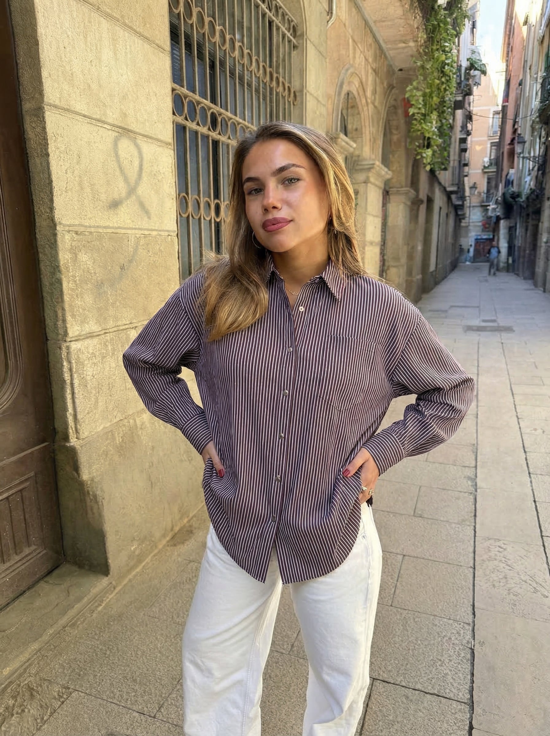 EMMY LOOSE SHIRT - DELICIOSO/PINK
