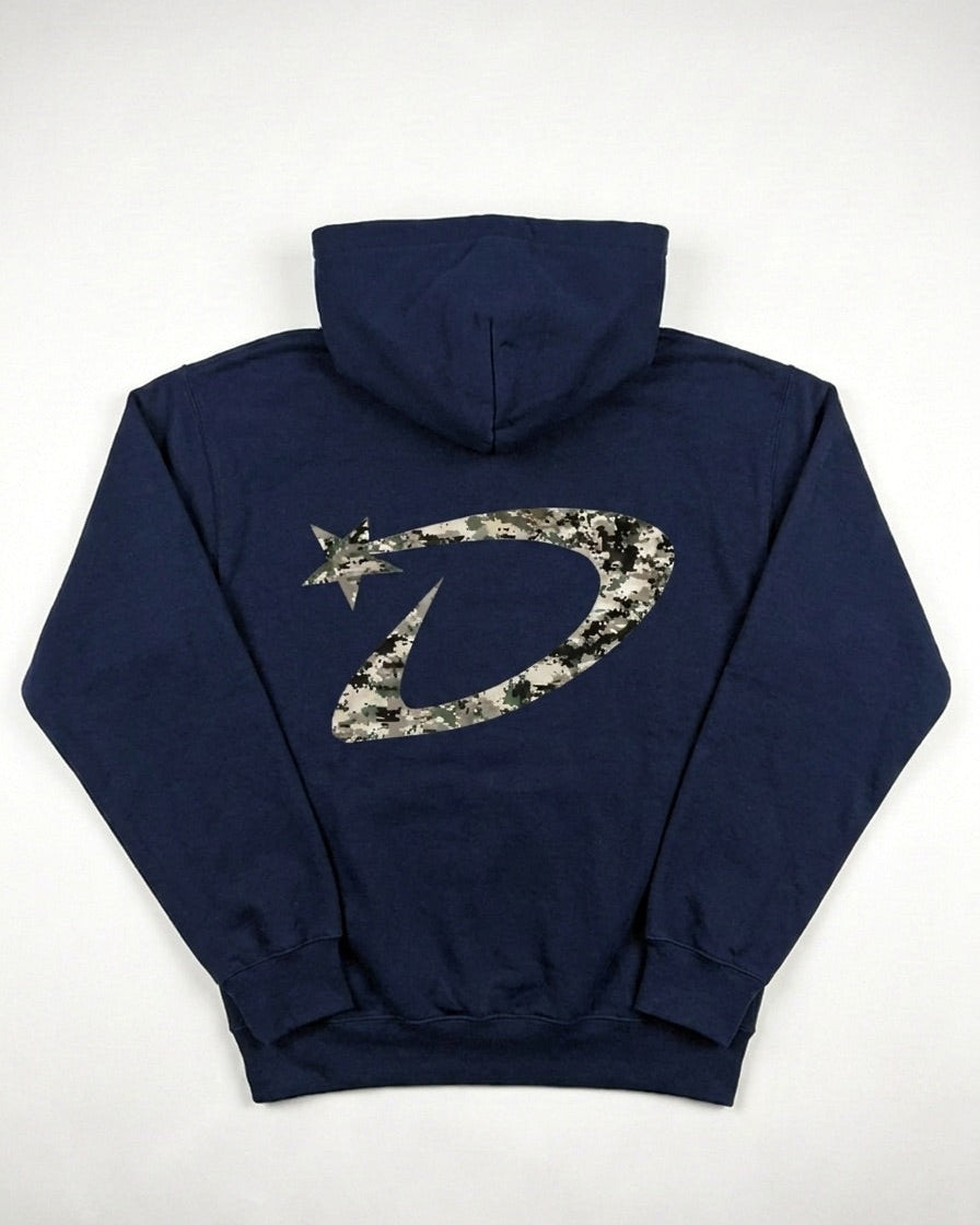 DANA HOODIE (rygprint) - NAVY