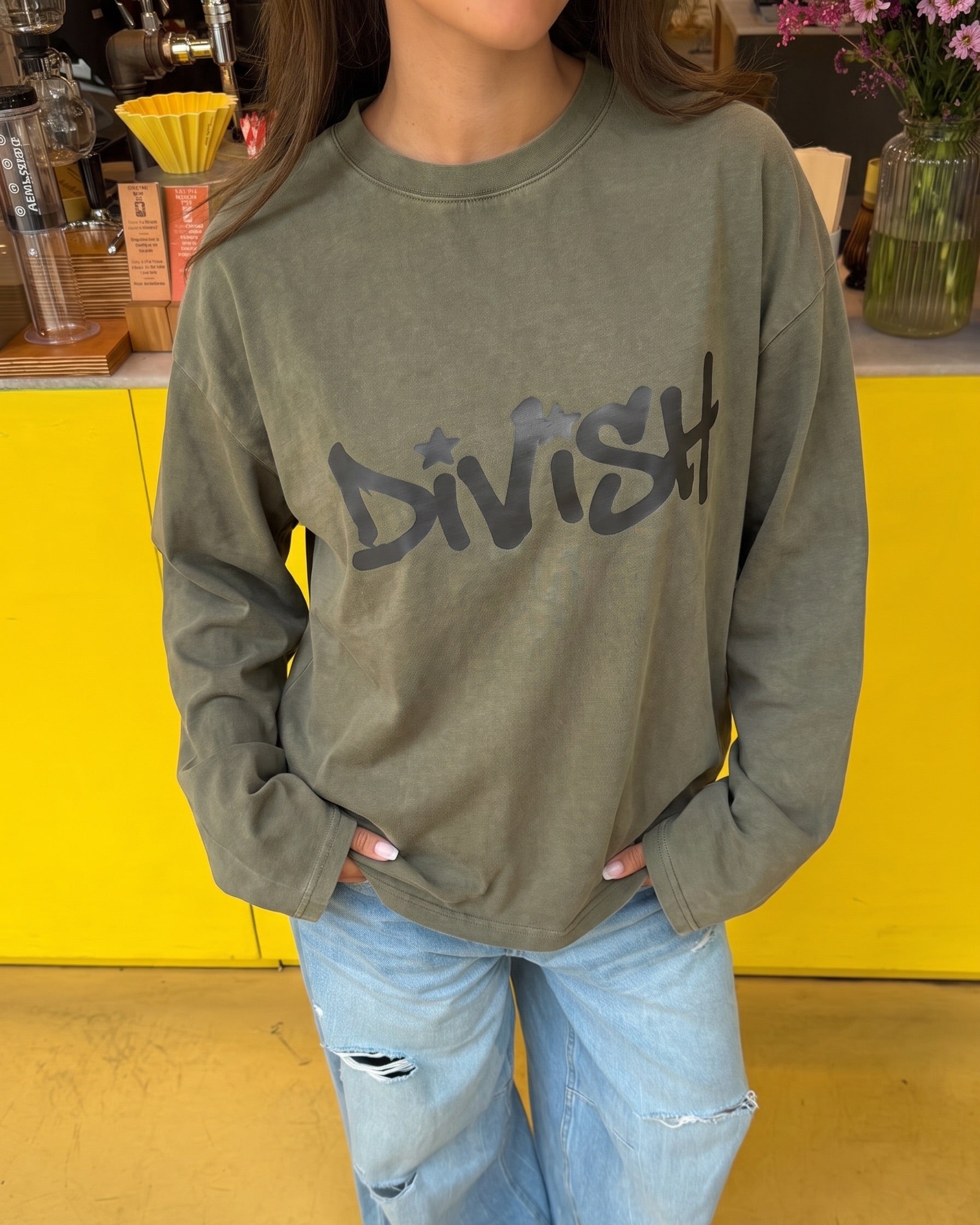 DUA TEE LANGÆRMET - ARMY