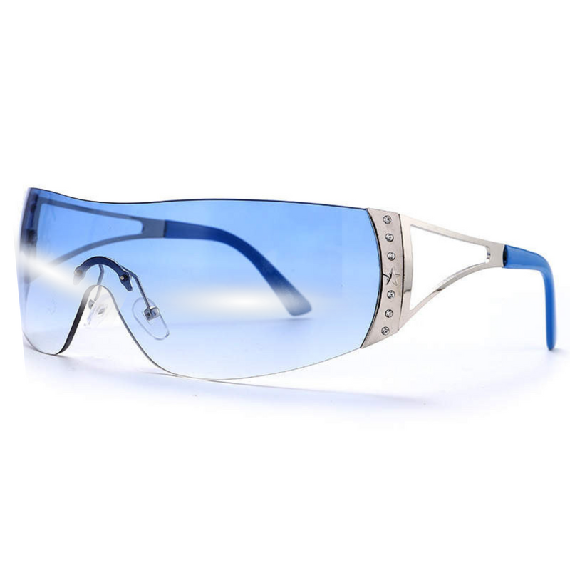 Y2K R’n’B solbriller - blå