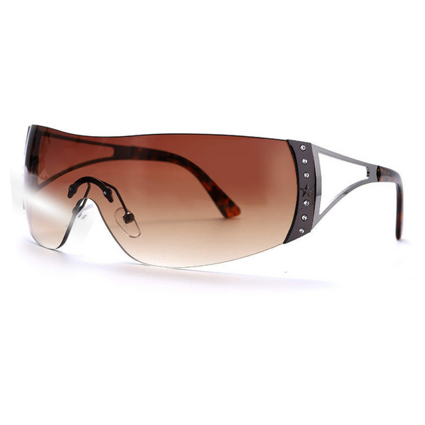 Y2K R’n’B solbriller - brun
