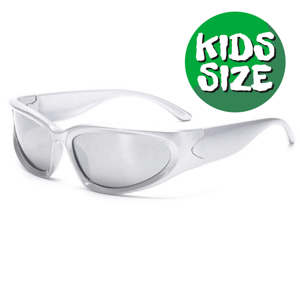Y2K Solbriller - kids grå/spejl