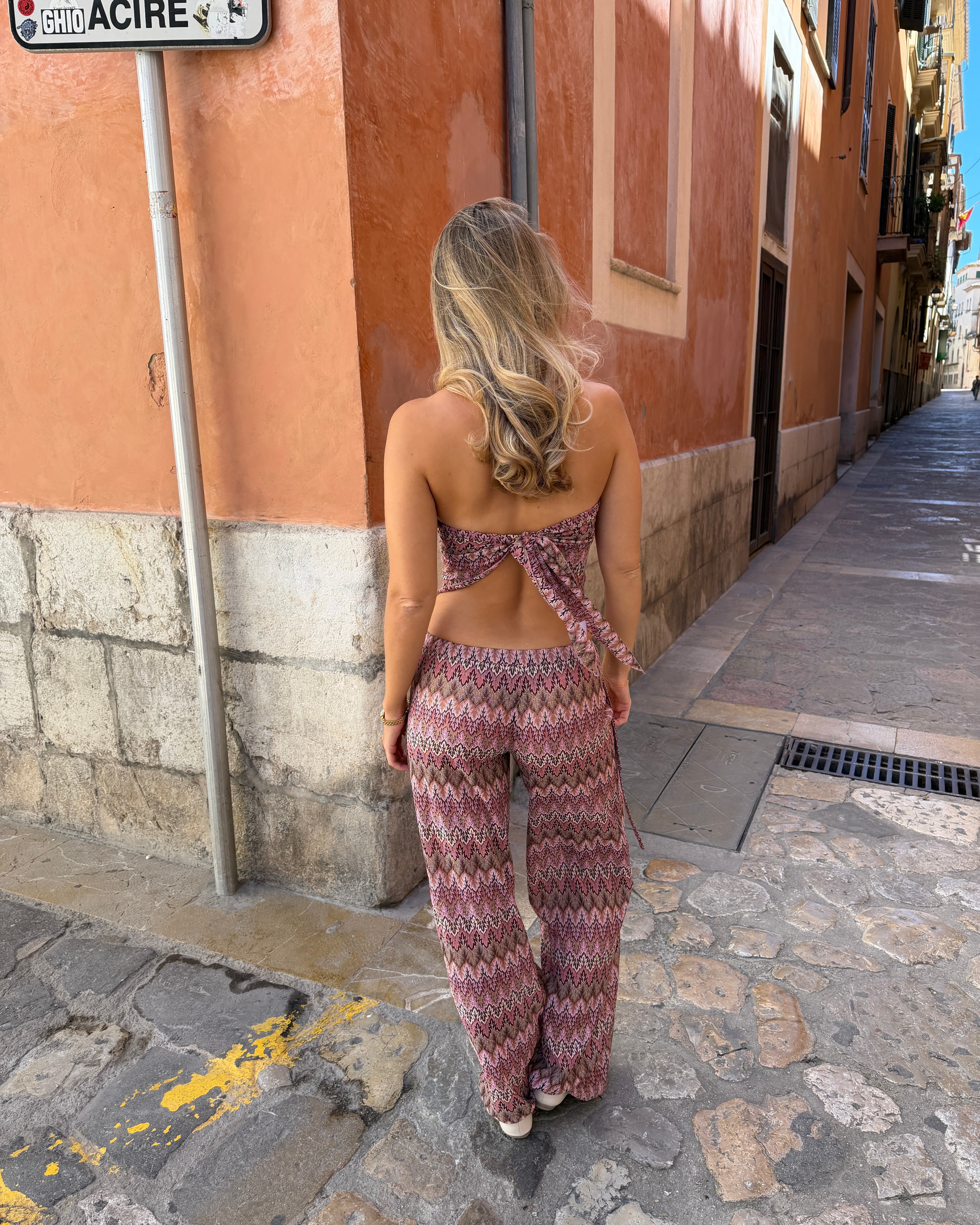 INGRID PANTS - BERRY MIX - Dinvintageshop
