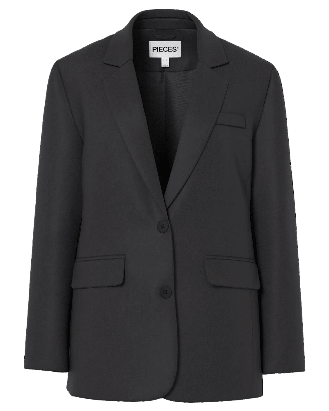 KAMIL LOOSE BLAZER - BLACK - Dinvintageshop