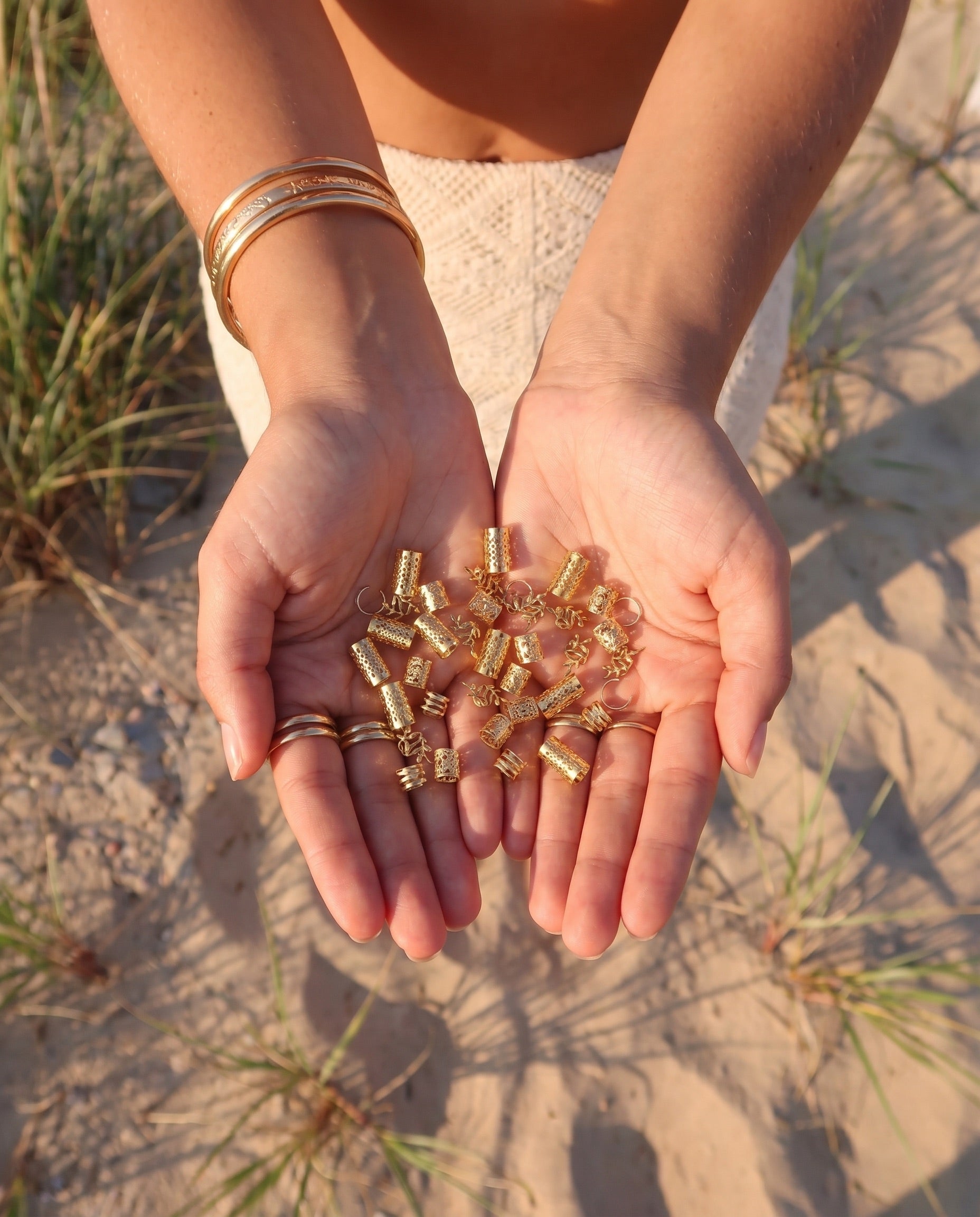 KATIE HAIR JEWELLERY - GOLD COLOR - Dinvintageshop